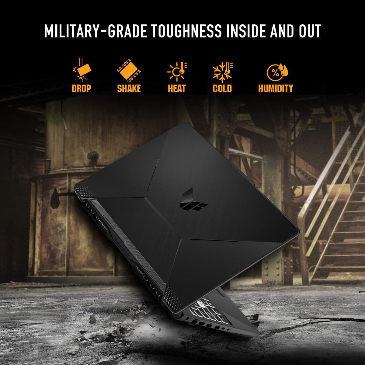 ASUS TUF Gaming A15 Gaming Laptop, 15,6 Zoll FHD 16:9 144Hz Display, AMD Ryzen™ 5 7535HS Prozessor, NVIDIA® GeForce RTX™ 3050, 16GB DDR5, 512GB PCIe® Gen 4.0 SSD, Wi-Fi 6, Windows 11 Home Bild 6