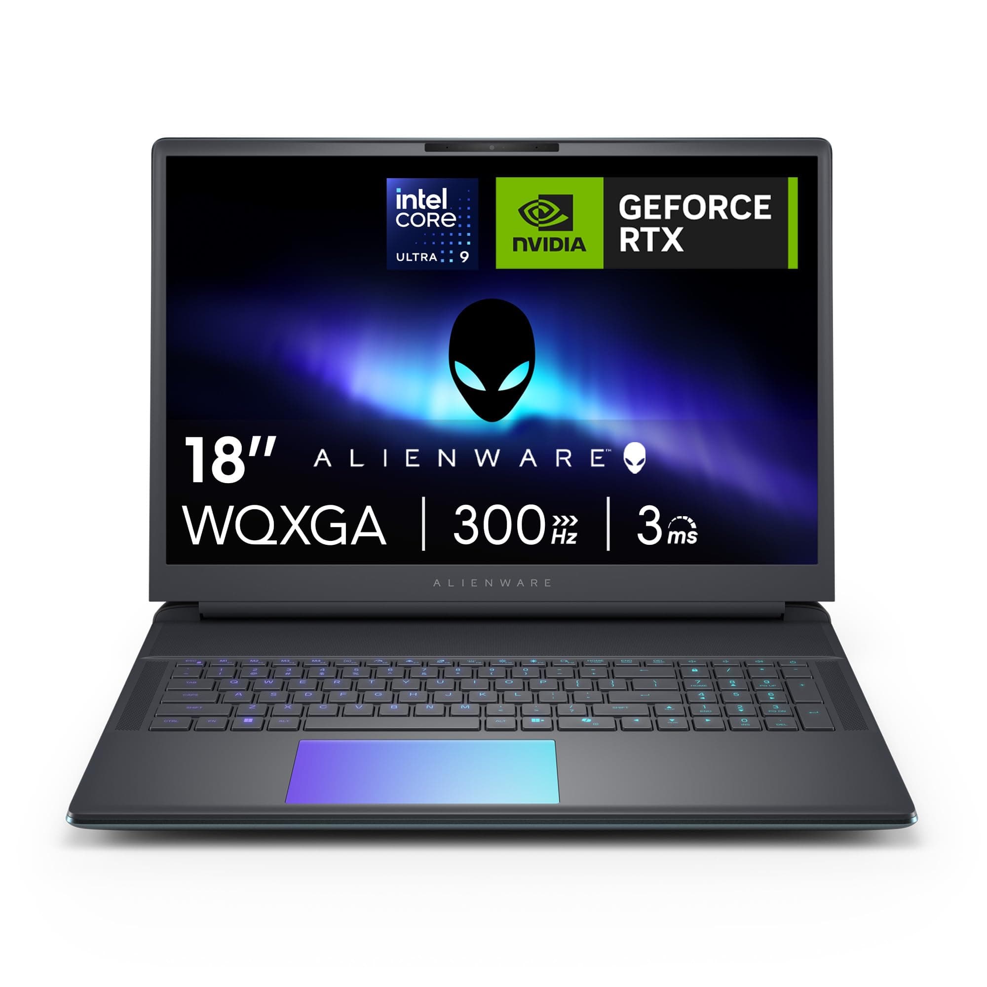 Alienware 18 Area-51 Gaming Laptop 18 Inch QHD+ 300Hz G-Sync, Intel Core Ultra 9 275HX, NVIDIA GeForce RTX 5080, 32GB DDR5 RAM, 2TB SSD, Windows 11 Home, Cryo-tech, AlienFX RGB QWERTZ - Liquid Teal Core Ultra 9 275HX 32 GB 2 TB NVIDIA RTX 5080