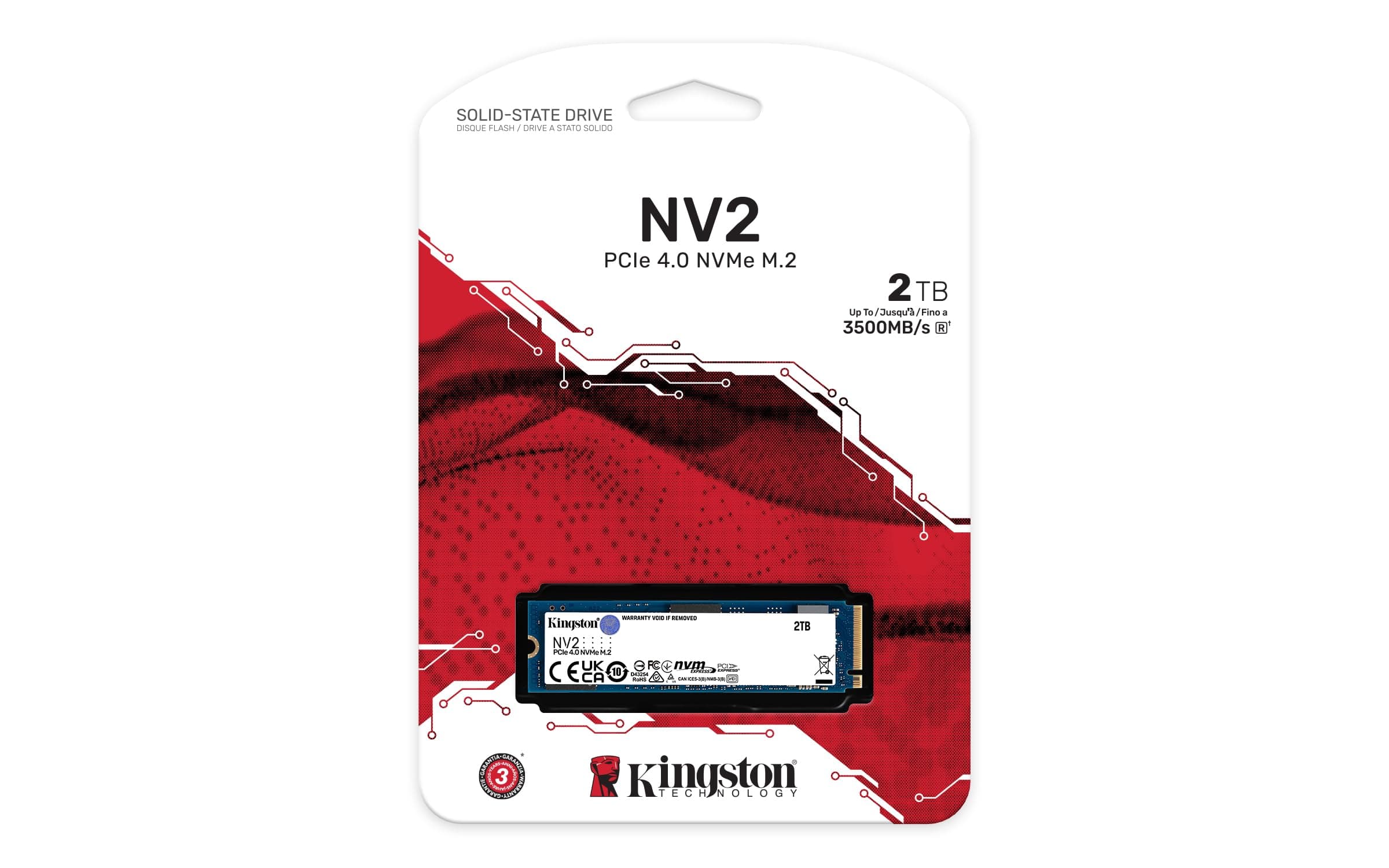 Kingston NV2 NVMe PCIe 4.0 Interne SSD 2TB M.2 2280 - SNV2S/2000G Bild 3