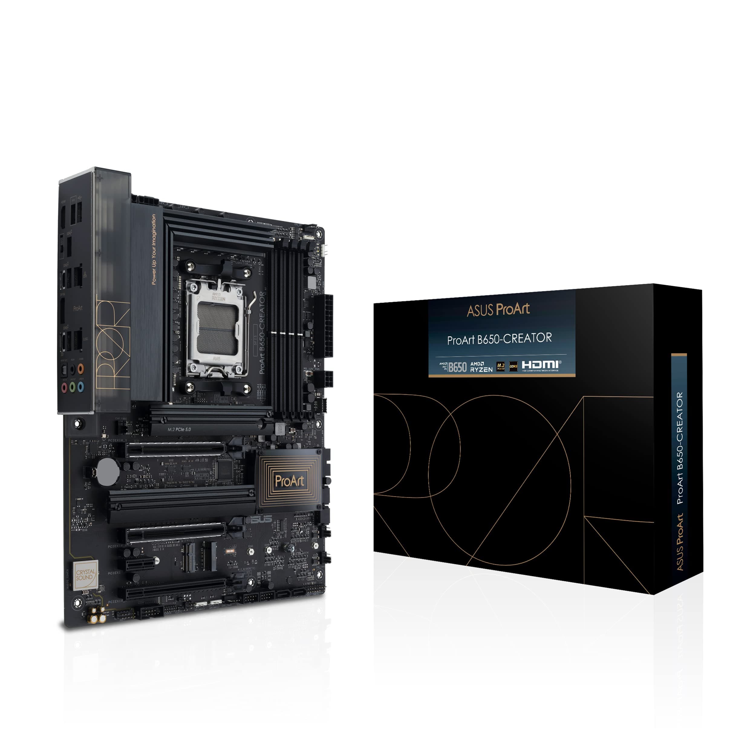ASUS PROART B650-CREATOR Mainboard Sockel AMD AM5 (Ryzen, ATX, PCIe 5.0, 3X. M.2, DDR5 Speicher, USB 3.2 Gen2x2, für Content Creator) Bild 2