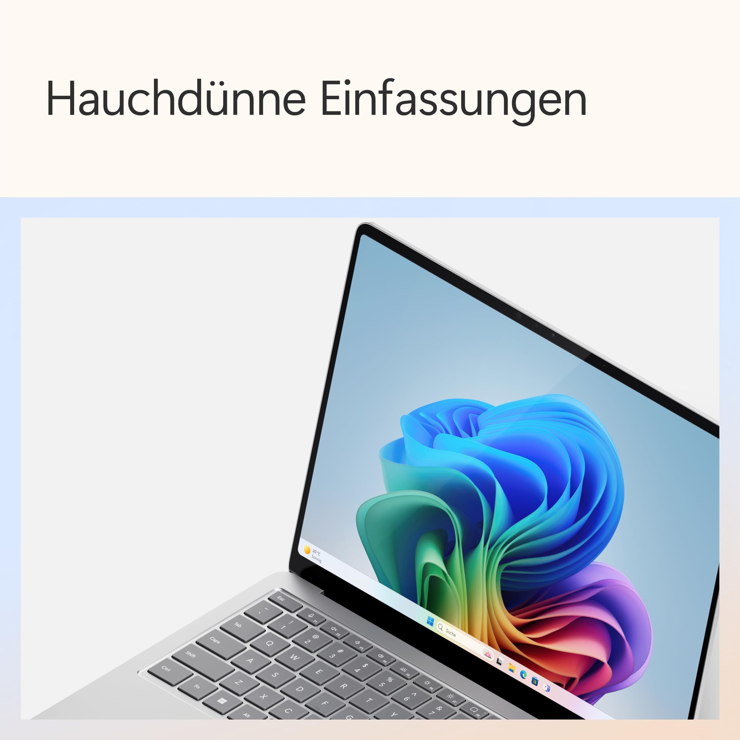 Microsoft Surface Laptop | Copilot+ PC | 15” Touchscreen | Snapdragon® X Elite (12 Kerne) | 16GB RAM | 512GB SSD | neuestes Modell, 7. Edition | Platin 16GB RAM | 512GB Speicher Platin mit 65W Netzteil Bild 5