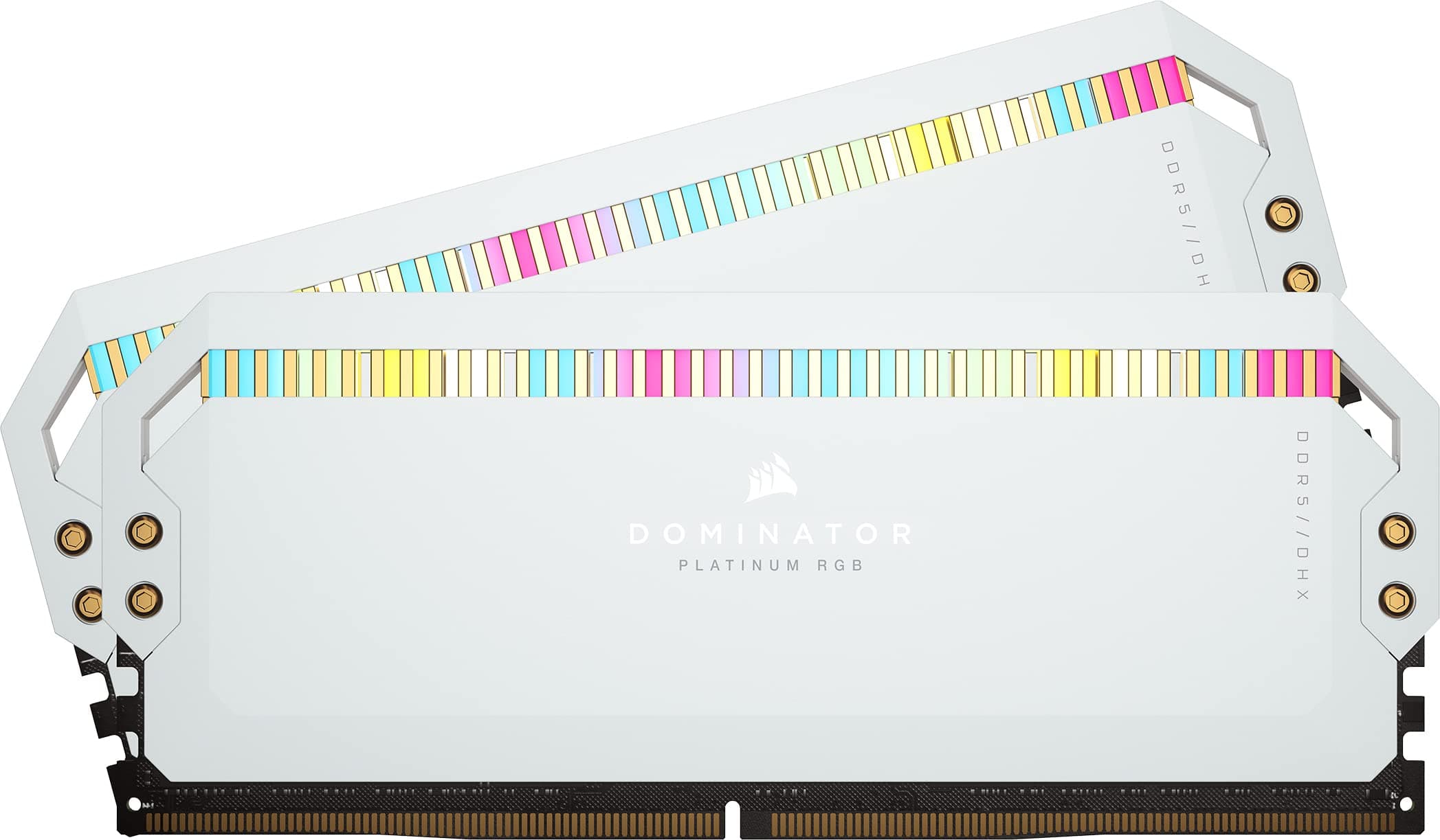 Corsair Dominator Platinum RGB DDR5 RAM 32GB (2x16GB) 5200MHz CL40 Intel XMP iCUE Kompatibel Computer Speicher - Weiß (CMT32GX5M2B5200C40W) Weiß 32GB (2x16GB)
