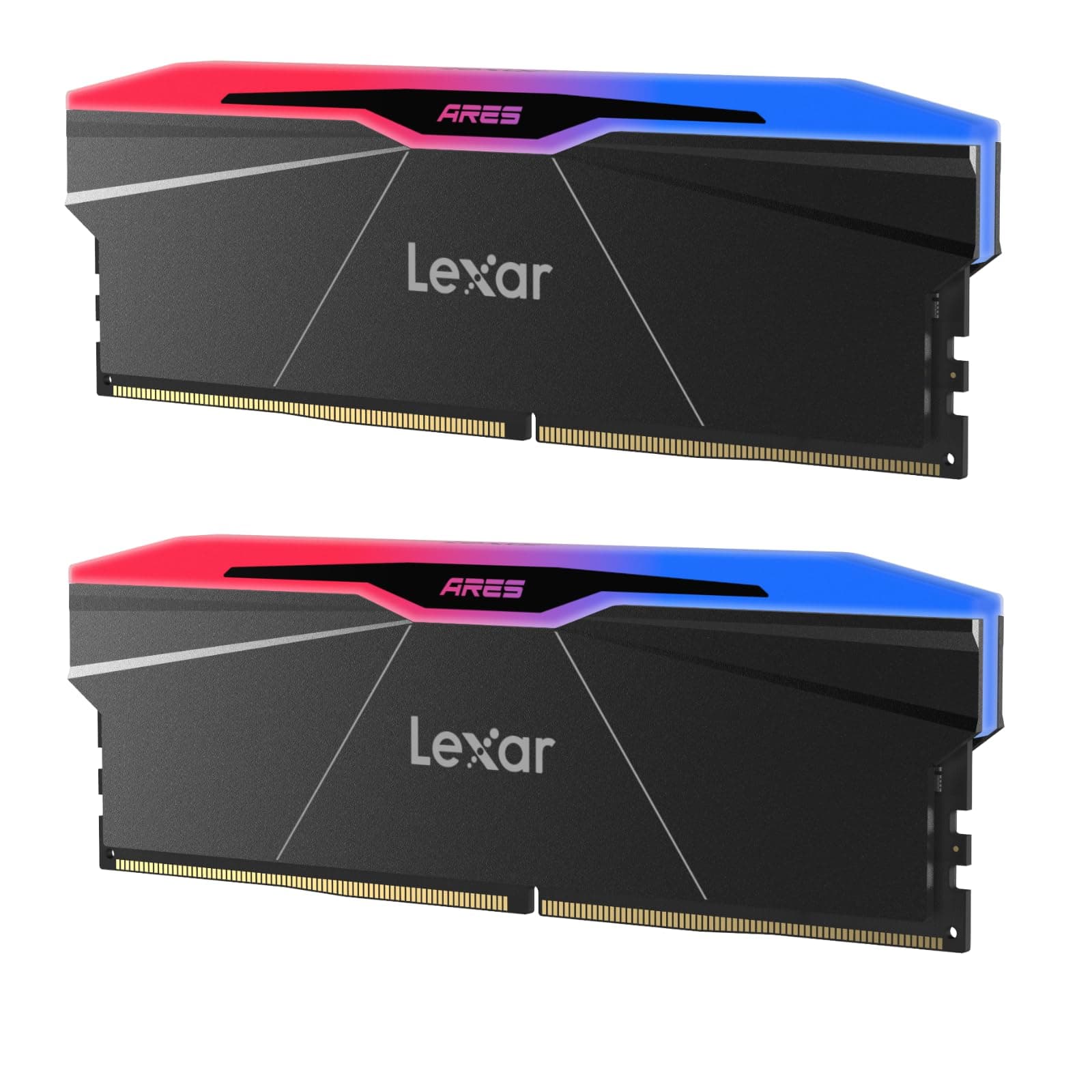 Lexar RGB DDR5 RAM 32GB Kit (2x16GB) 6000MHz CL28, 288-Pin UDIMM Desktop Memory, Hochleistungs-PC-Gaming-Computerspeicher für AMD EXPO, KI, DRAM, unterstützt von SK hynix, CL28-36-36-68, 1,4V