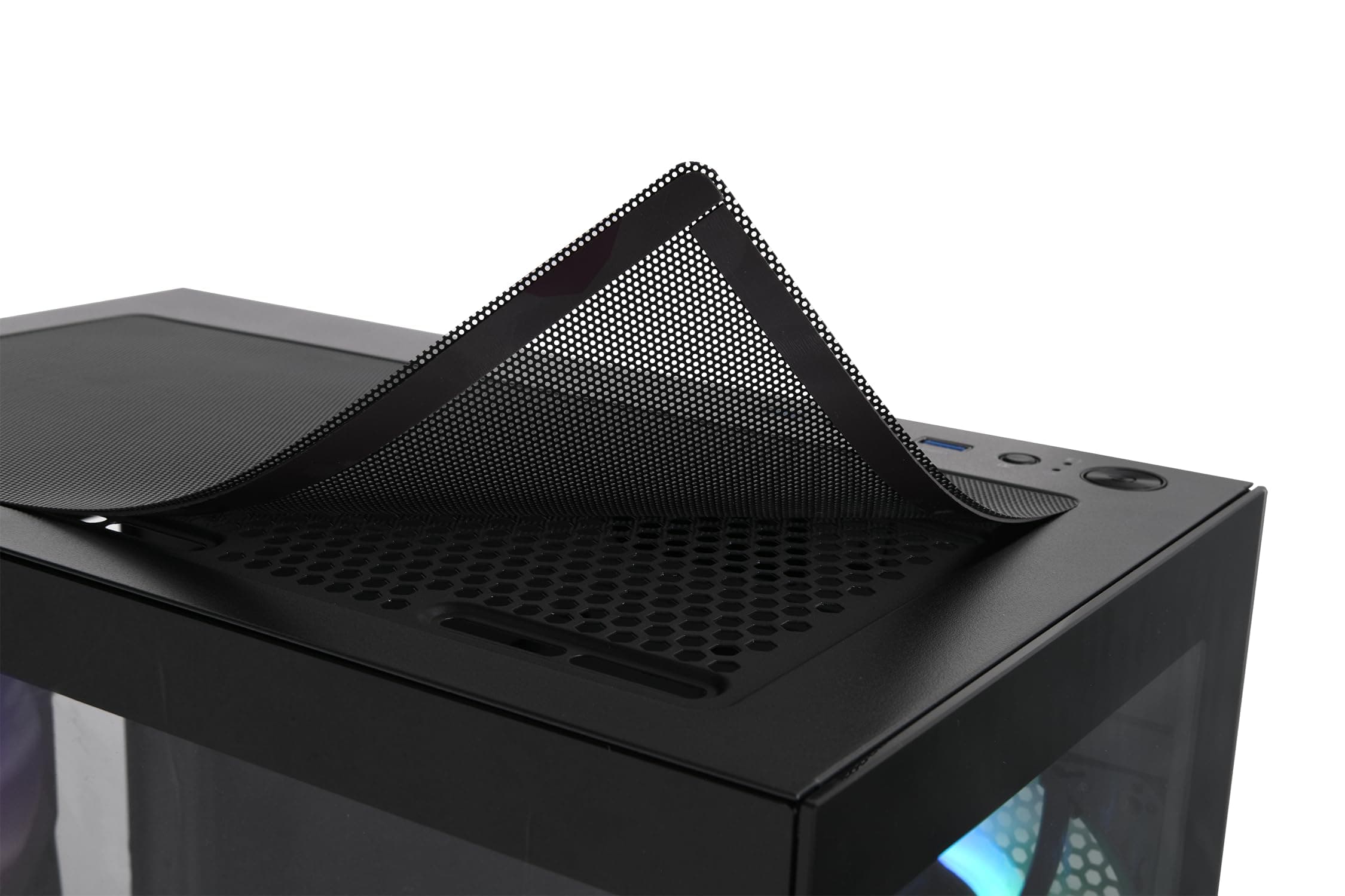 Thermaltake View 170 TG ARGB Black | Micro ATX PC-Gehäuse | Tempered Glass Panorama | 3X 120 mm Lüfter | Radiator bis 280 mm | GPU bis 340 mm | USB 3.0 View 170 Black Bild 4