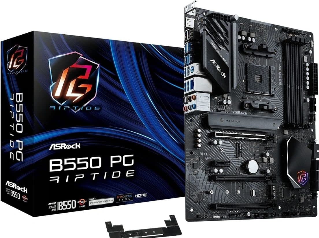 ASRock MB AMD AM4 B550 PG Riptide 90-MXBGH0-A0UAYZ Schwarz Bild 3