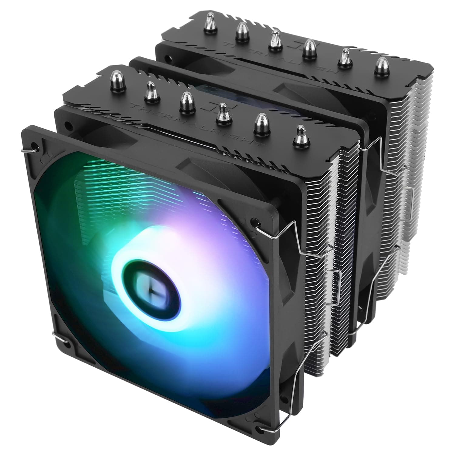 Thermalright Peerless Assassin 120 SE ARGB CPU-Luftkühler, 6 Heatpipes CPU-Kühler, Dual 120mm TL-C12C-S PWM Lüfter, Aluminium Kühlkörperabdeckung, für AM4/AM5/Intel LGA1851/1700/1150/1151/1200 Bild 3