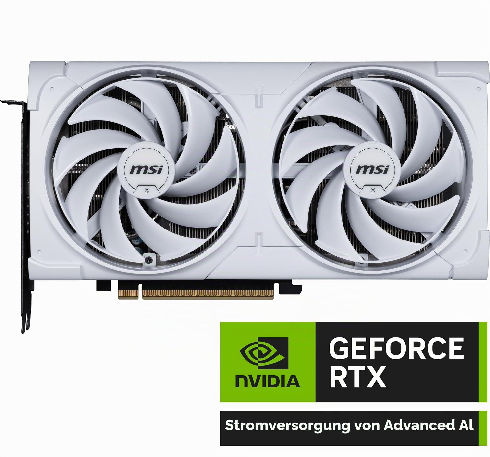 MSI Gaming RTX 5070 12G Ventus 2X OC White Grafikkarte (12GB GDDR7, 192-Bit, Extreme Performance:2557MHz, DisplayPort x3 2.1a, HDMI 2.1b, NVIDIA Blackwell Architecture) Bild 3