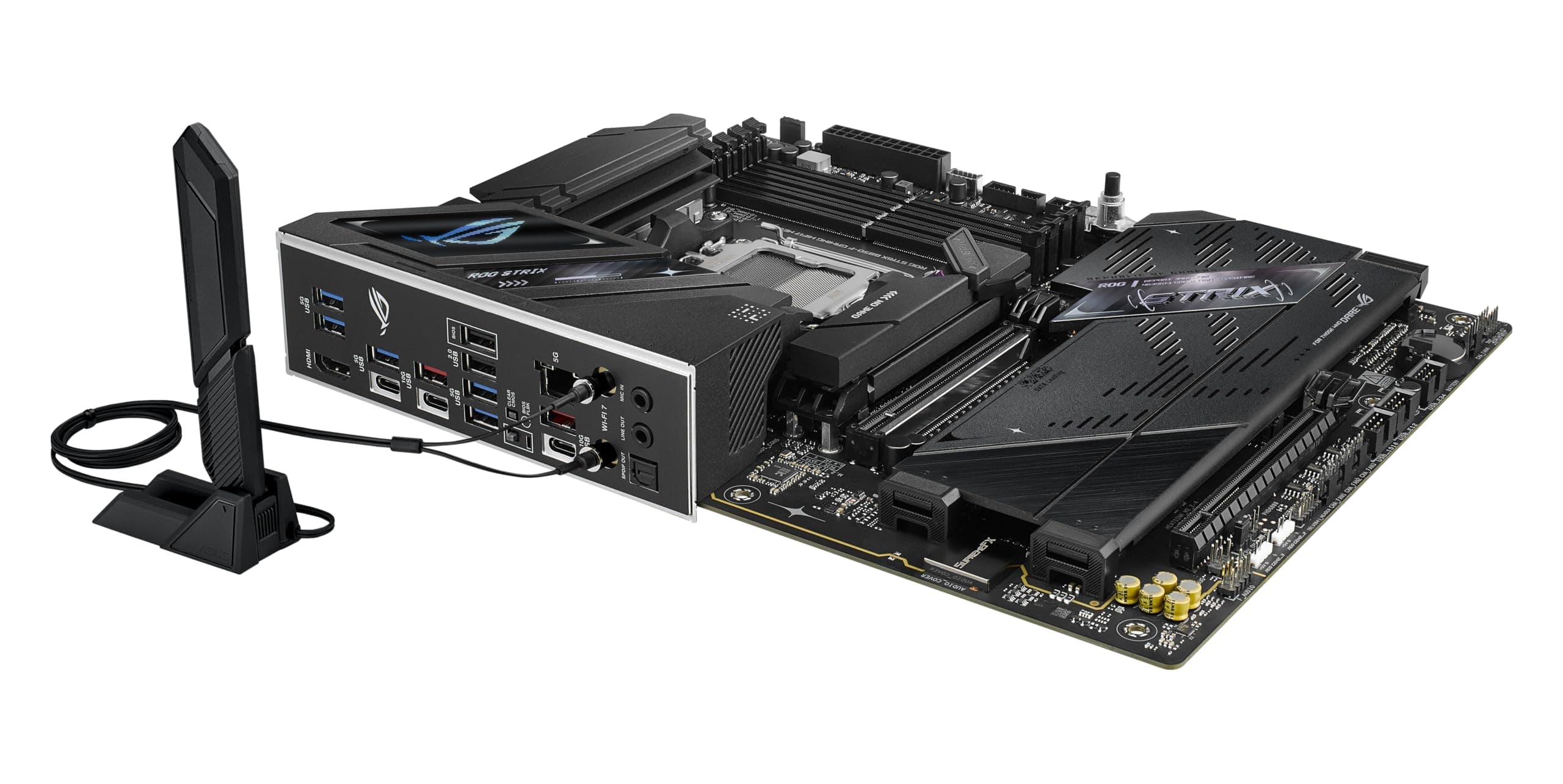 ASUS ROG Strix B850-F GAMING WIFI7 NEO AMD ATX Mainboard (16+2+2 Leistungsstufen, DDR5 Steckplätze, 4x M.2 Steckplätze, PCIe 5.0, 3x USB2.0-Header, USB 20Gbps Typ-C, WiFi 7, Realtek 5G & AuraSync RGB) Bild 7