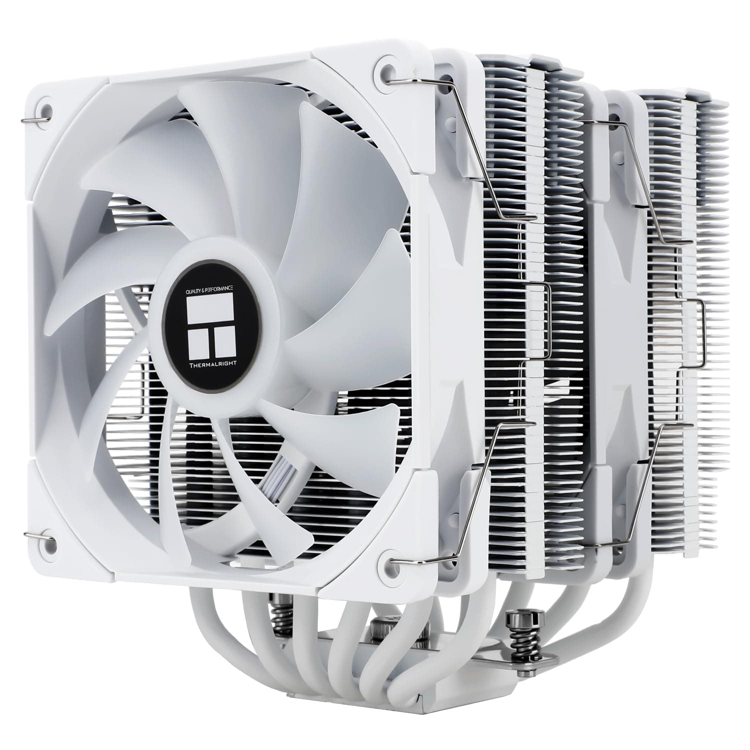 TR Peerless Assassin 120 White CPU-Luftkühler, 6 Heatpipes, Dual TL-C12W 120mm PWM Lüfter, AGHP-Technologie, für AMD AM4 AM5,Intel 1700/1150/1155/1200/2011