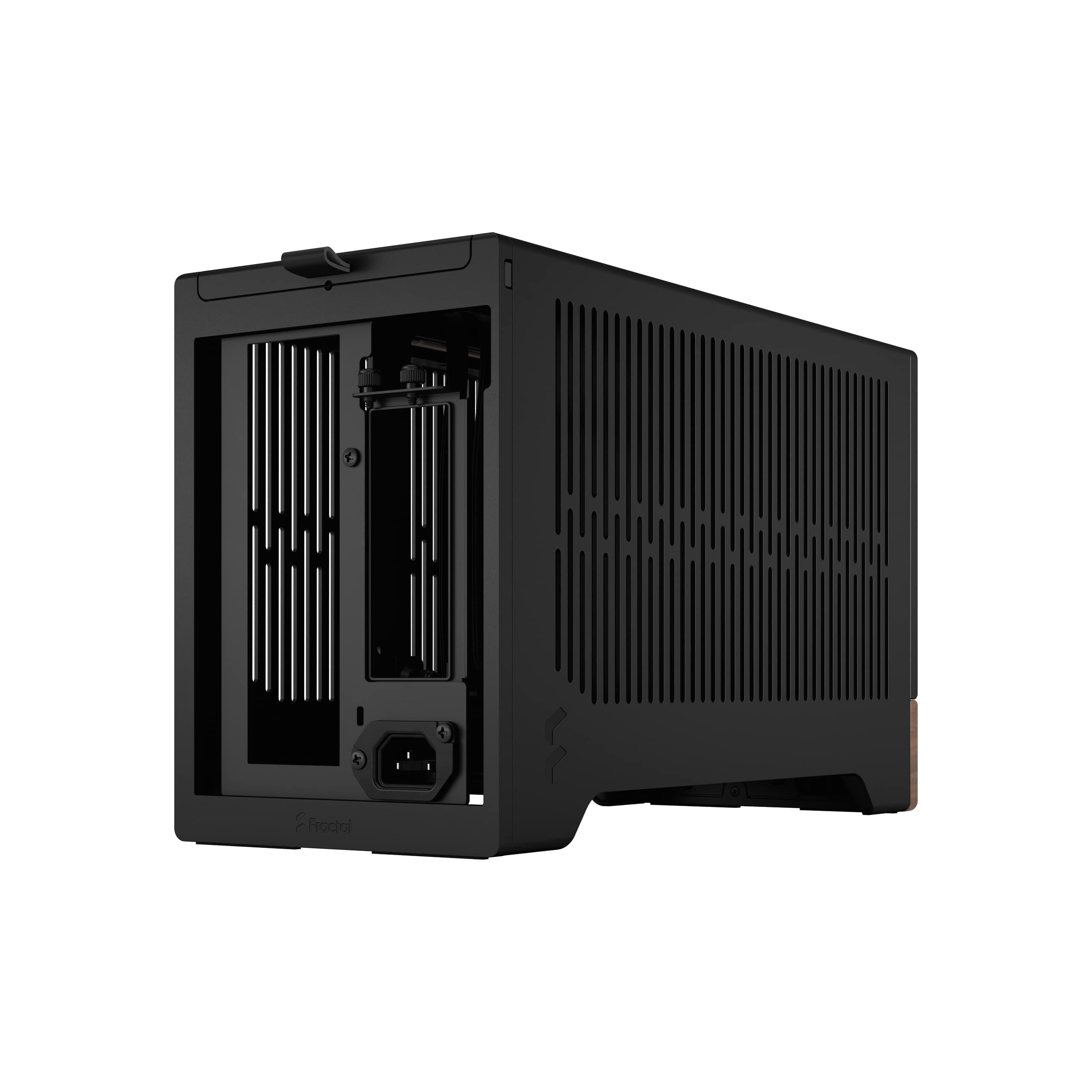 Fractal Design Terra Graphite - Wood Walnut Front Panel - Small Form Factor - mITX Gaming case – PCIe 4.0 Riser Cable – USB Type-C - Anodized Aluminum Panels Bild 7