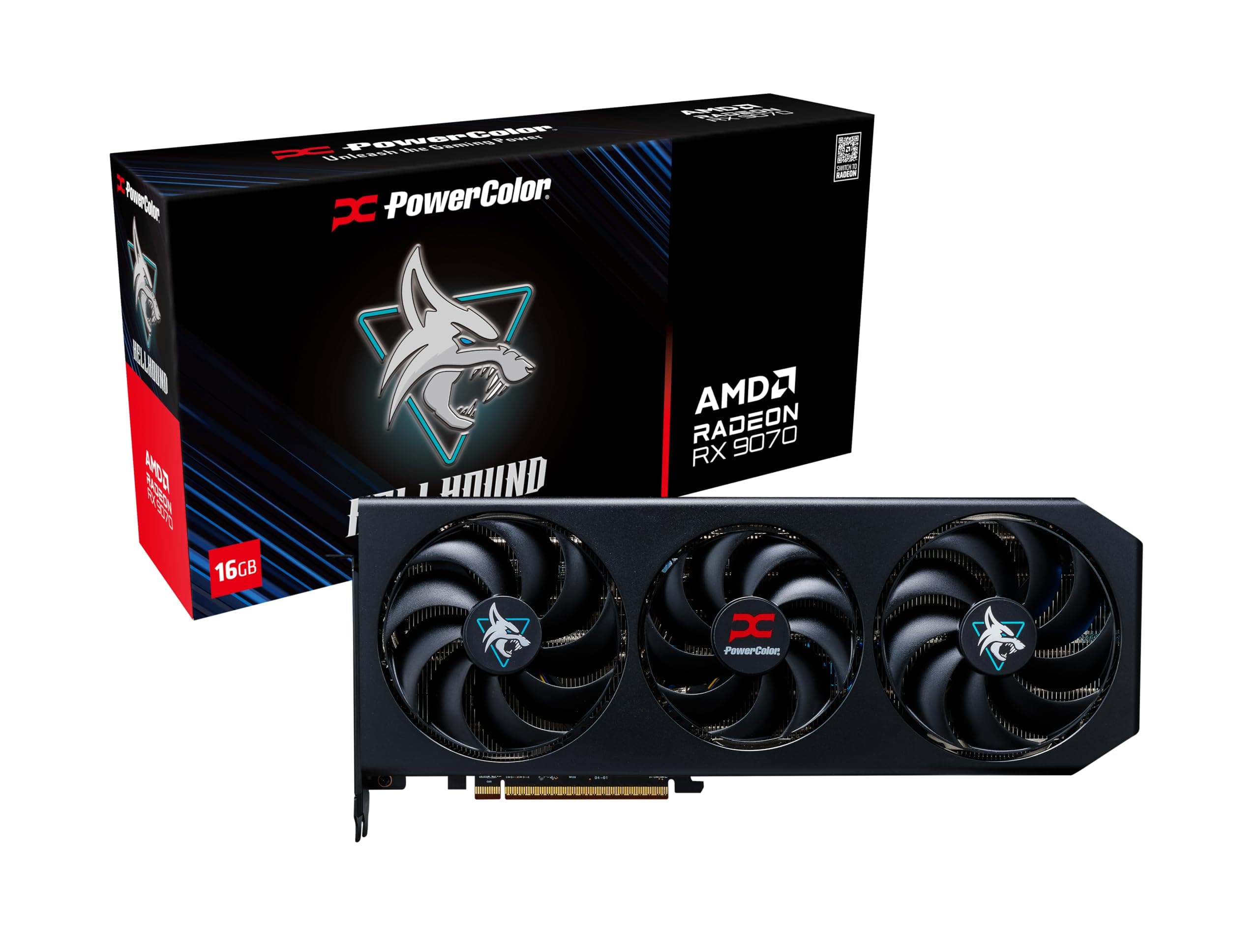 Powercolor Hellhound Radeon Rx 9070 Amd 16 Gb Gddr6 (powercolor Rx 9070 16gb Oc Hellhound) Bild 2