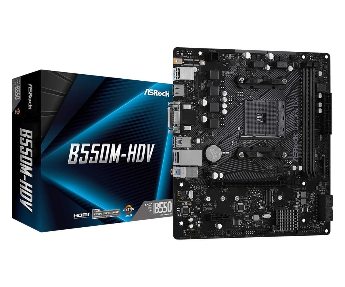 Asrock B550M-HDV Socket AM4 Micro ATX AMD B550 Bild 2
