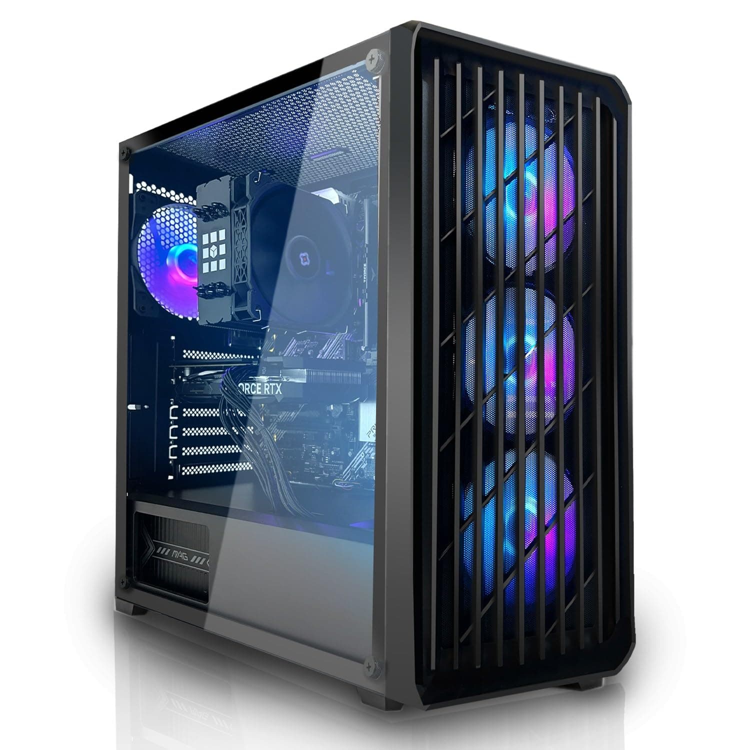 SYSTEMTREFF Gaming PC Intel Core i5-12400F 6x4.4GHz | Nvidia RTX 5060 8GB DX12 | 512GB M.2 NVMe | 16GB DDR4 RAM | Windows 11 | WLAN Desktop Computer Rechner für Gamer, Zocker & Streamer