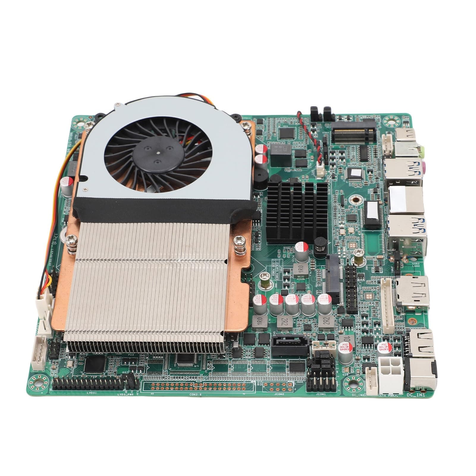 Elprico ITX-Motherboard, LGA1700-Industrie-Mainboard mit Zwei DDR4-Steckplätzen, Integrierter Kupferkühler für Small-Form-Factor-Builds
