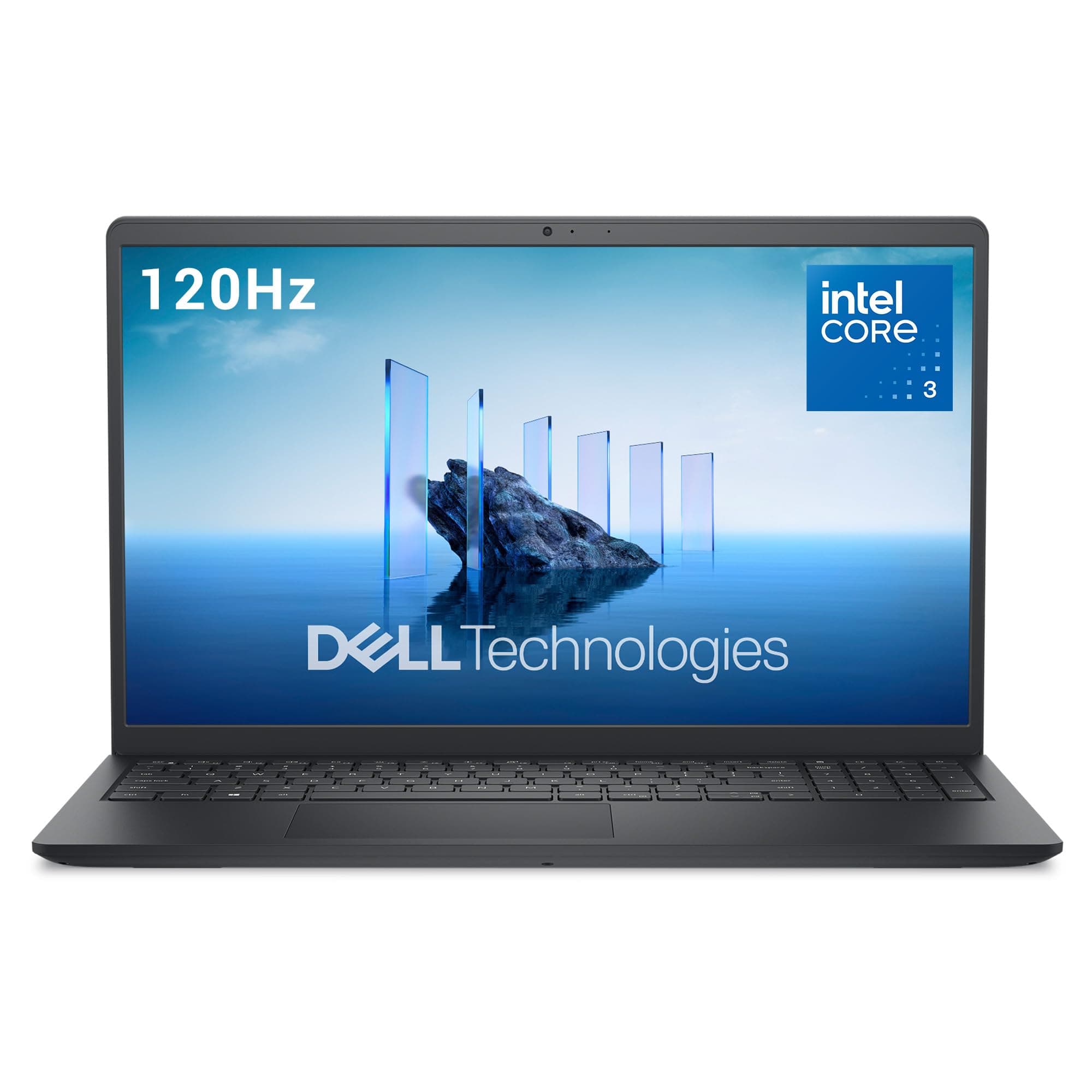 Dell 15 Laptop DC15250 15.6" FHD (1920 x 1080) 120Hz, Intel Core 3 100U, Intel UHD Graphics, 8GB RAM, 512GB SSD, Windows 11 Home, QWRTZ Backlit Keyboard - Black Core 3 100U 8 GB 512GB