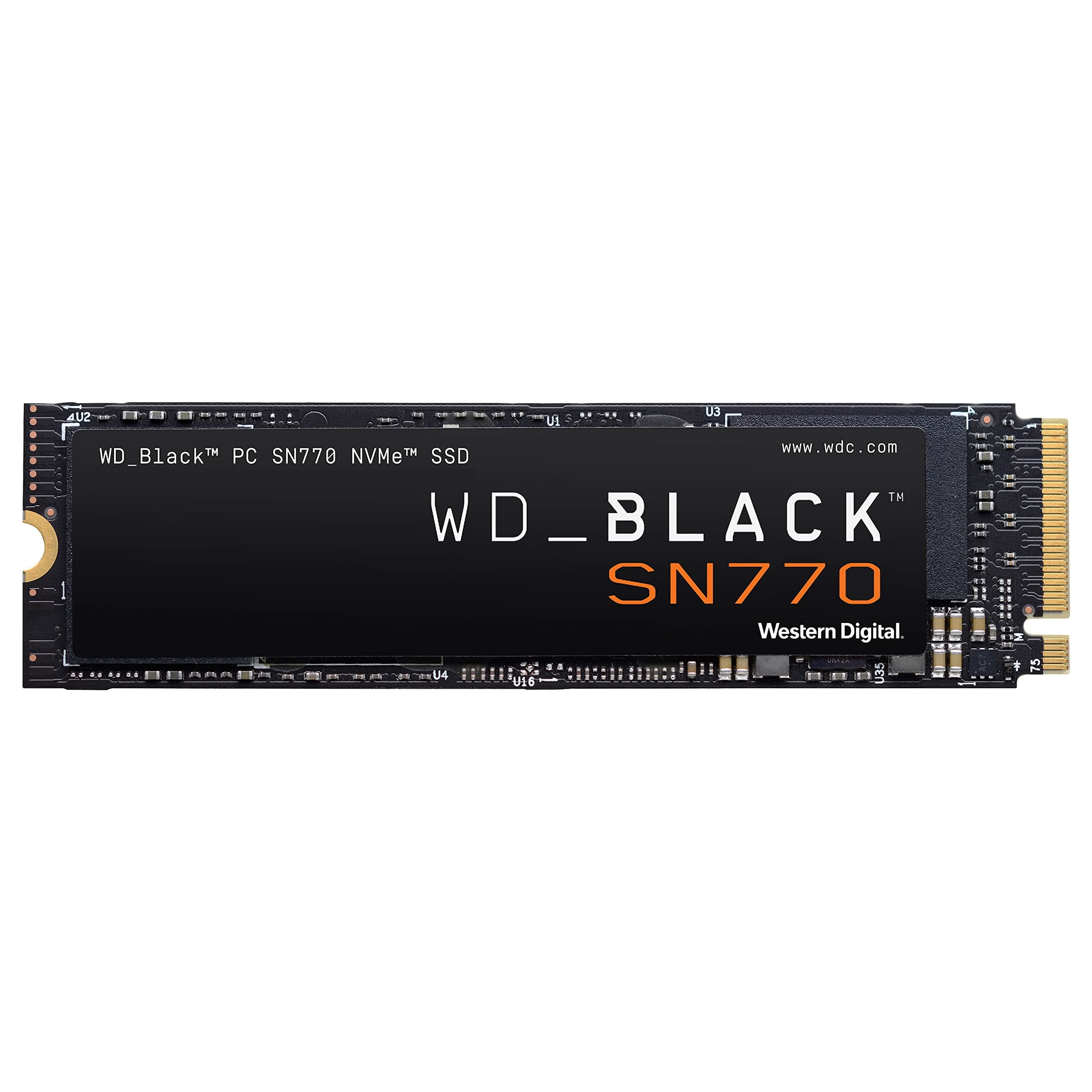 WD_BLACK SN770 NVMe SSD 2 TB (High-Performance, Gaming, PCIe Gen4, M.2 2280, Lesen 5.150 MB/s, Schreiben 4.850 MB/s) Schwarz Bild 2