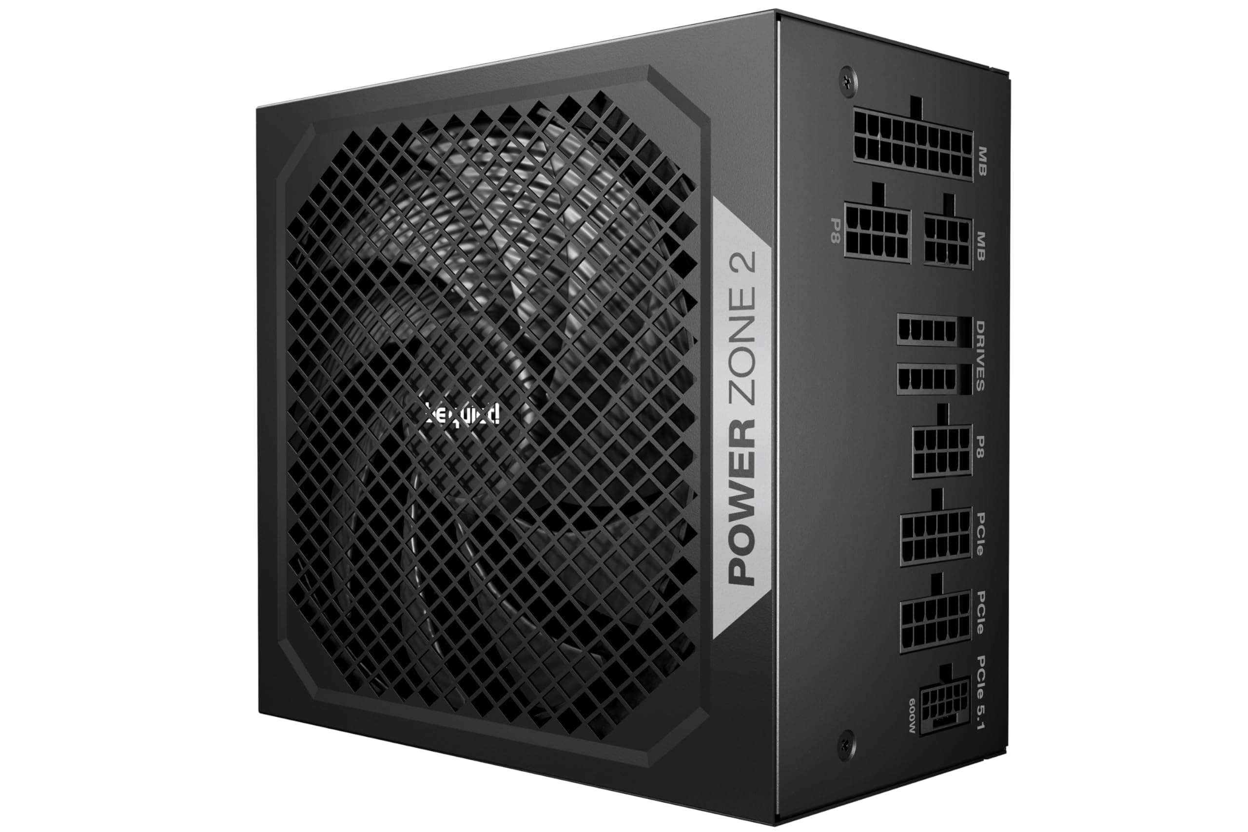 be quiet! BP007US Power-Zone 2, 850 W, ATX 3.1 PSU, 80 Plus, Cybenetics Platinum Efficiency, geräuscharmes Netzteil mit Null-RPM-Rauschunterdrückung, PCIe 5.1 Ready, Schwarz Bild 2
