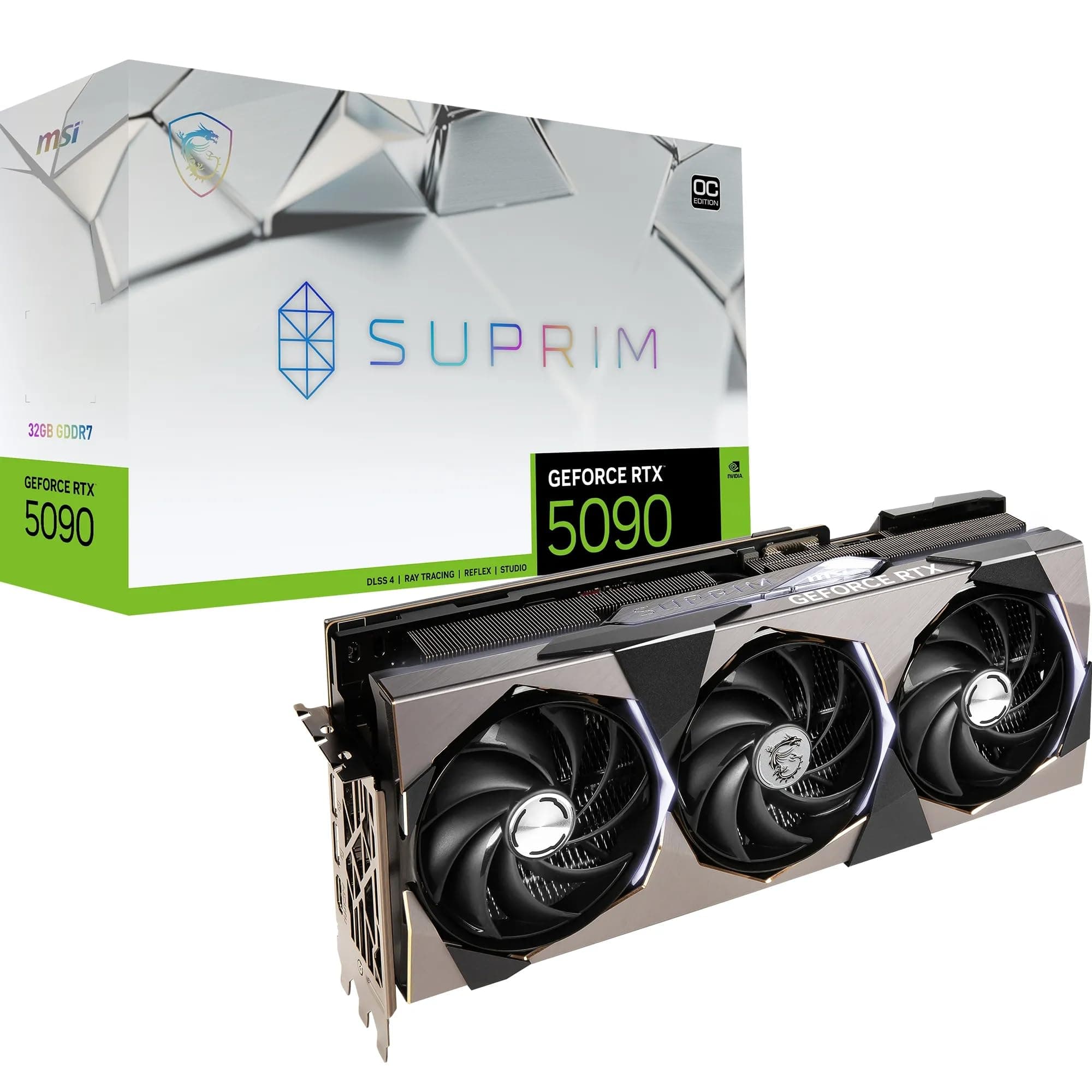 MSI GeForce RTX 5090 32G SUPRIM SOC — 32GB GDDR7 (28Gbps/512-bit), PCIe 5, Boost: 2565 MHz, HDMI 2.1b, DisplayPort 2.1b Bild 2
