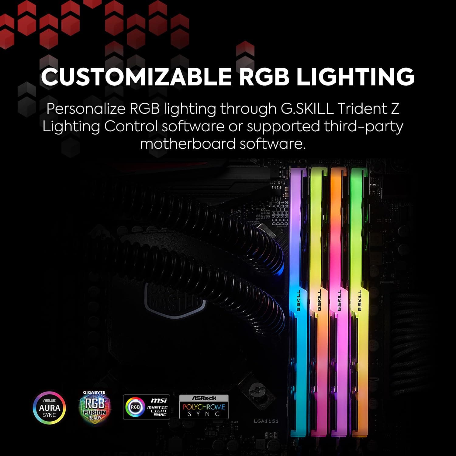 G.SKILL 16GB DDR4 TridentZ RGB 3600 MHz PC4-28800 CL18 1.35V Dual-Channel-Kit (2x8GB) für Intel Z270 Bild 5