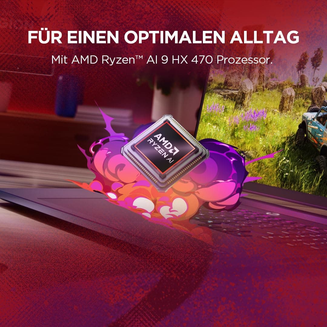 Lenovo Legion 7 Gaming AI Laptop | 16" WQXGA OLED 240Hz Display | AMD Ryzen AI 9 HX 470 | 32GB RAM | 1TB SSD | NVIDIA GeForce RTX 5060 | Windows 11 | QWERTZ | Nebula | 3 Monate GamePass Bild 5