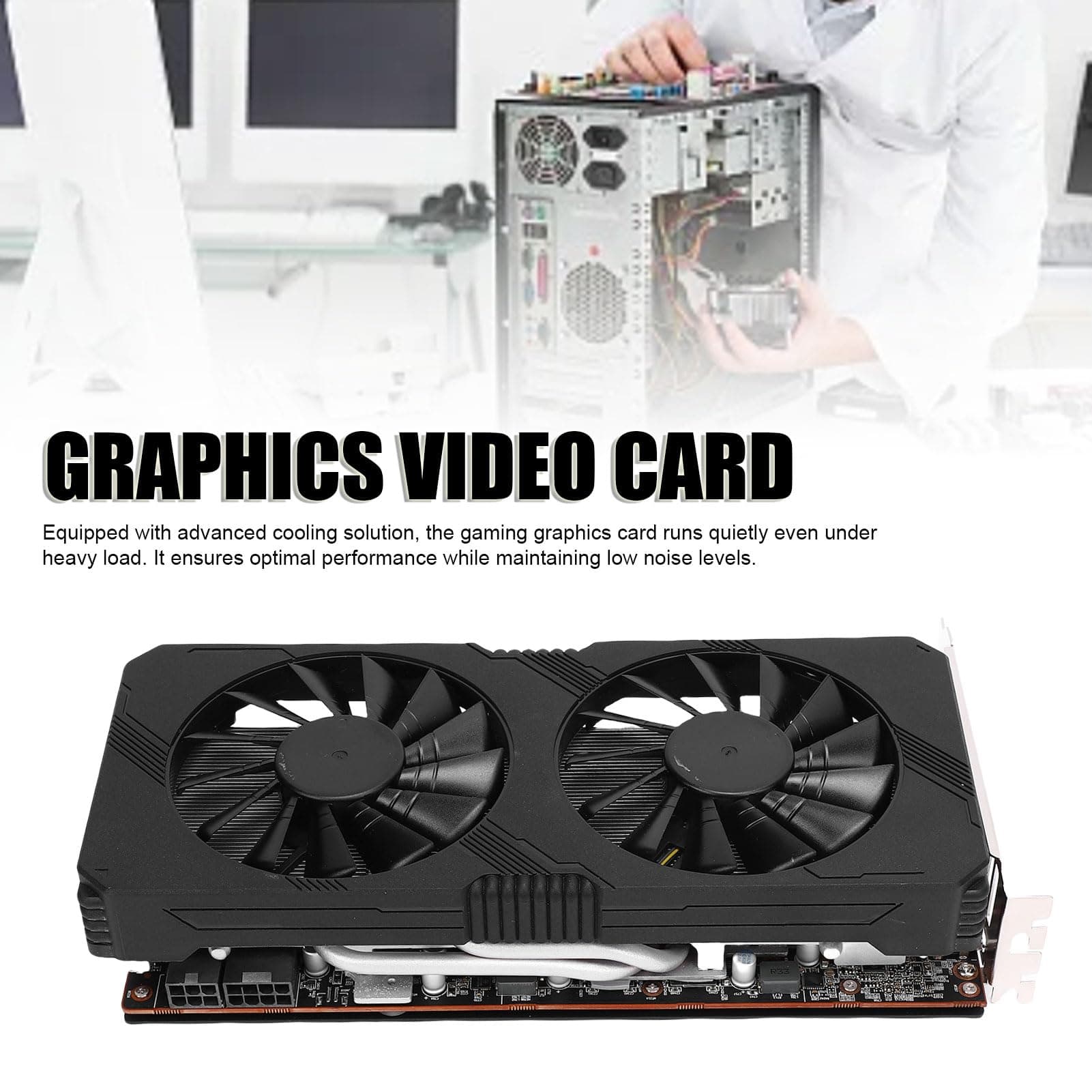 Grafikkarte, Herausragende Spieleleistung mit 8 GB Speicher, 1770 MHz Boost -Uhr, Advanced Cooling Solution, DirectX 12 Support Bild 3