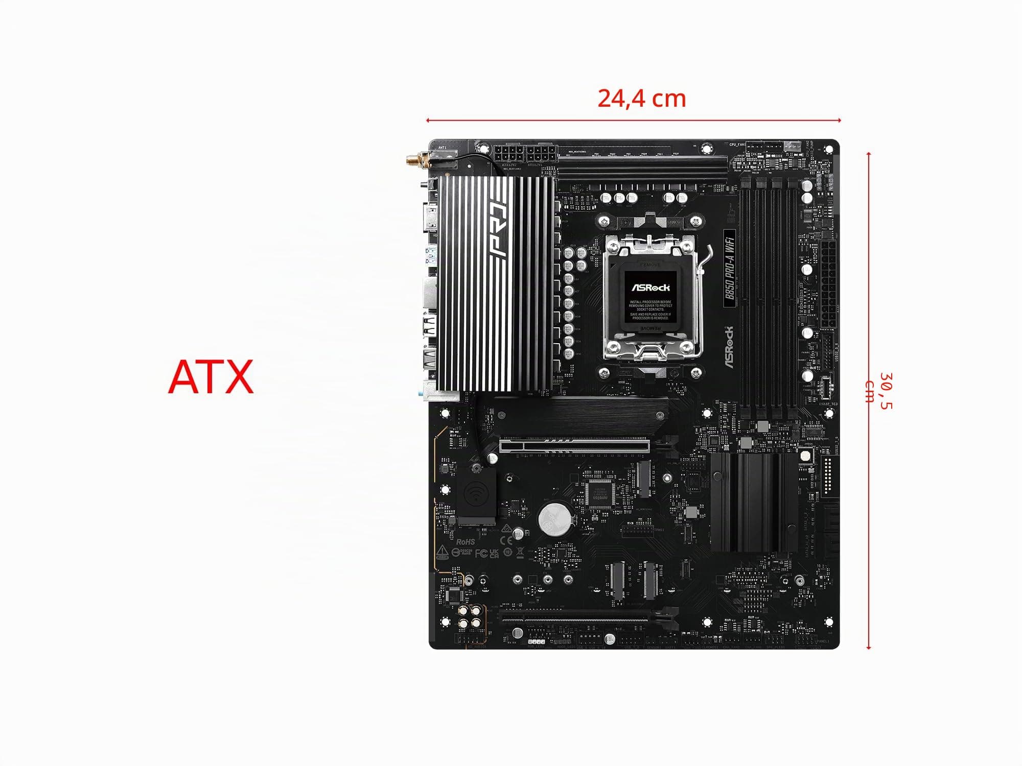 MB ASRock AMD AM5 B850 Pro-A WiFi Bild 3