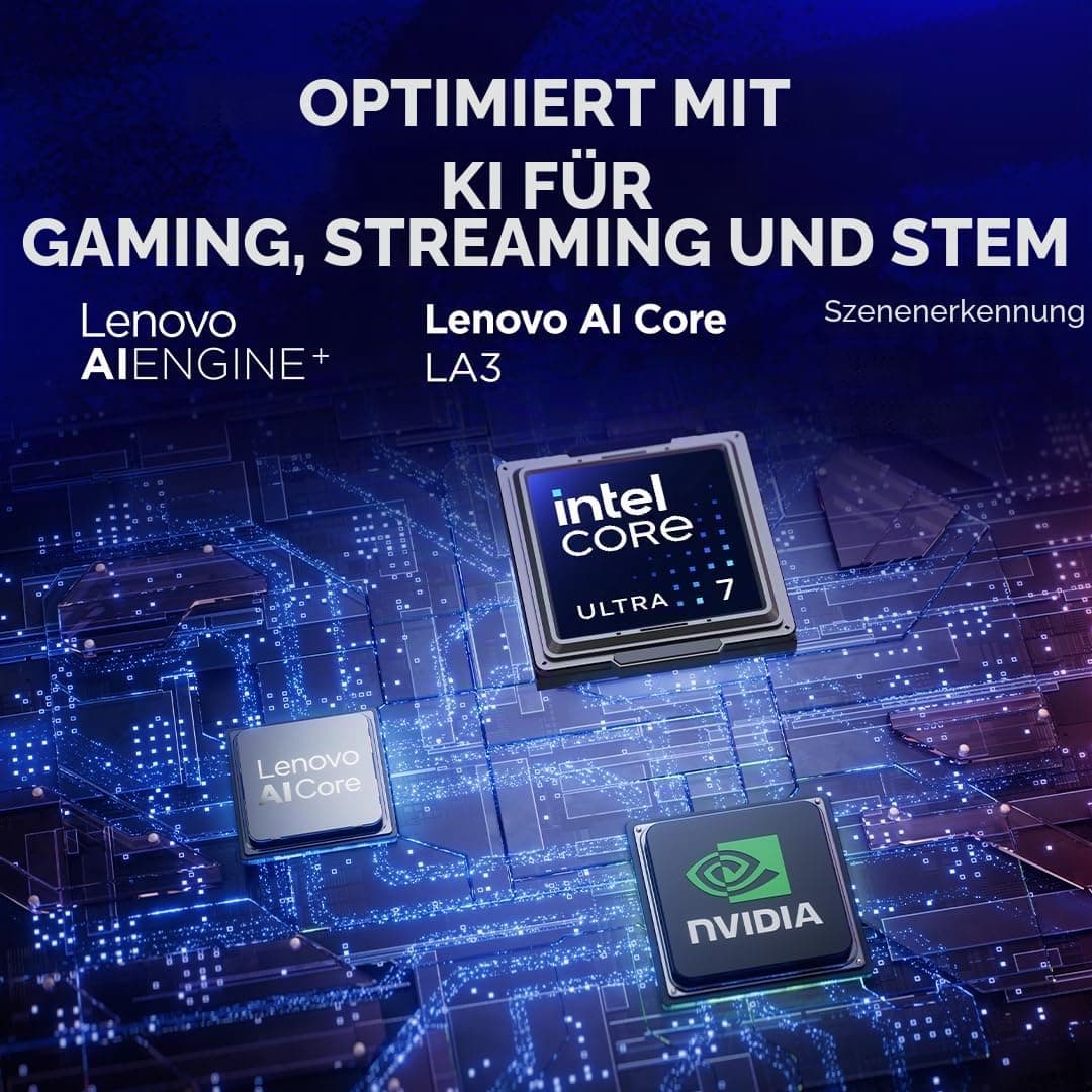 Lenovo Legion 7 Gaming Laptop - OLED Display WQXGA 16" 240Hz, Nvidia GeForce RTX 5060 8GB, Intel Core Ultra 7 255HX, 32GB RAM, SSD 1T, Windows 11 Home, Italienische RGB Tastatur - Glacier White Bild 5