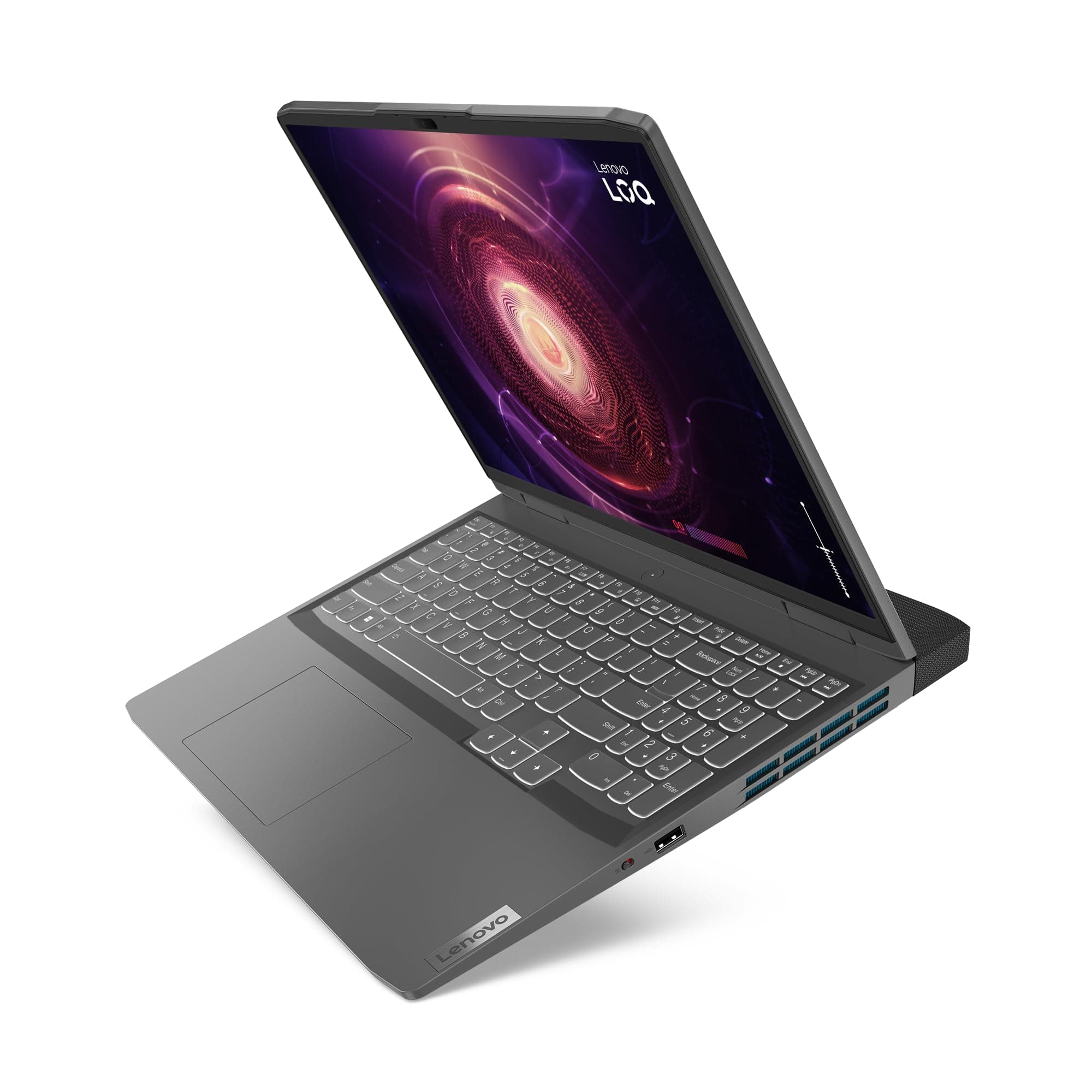 Lenovo LOQ Gaming Laptop | 16" WUXGA Display | 144Hz | AMD Ryzen 5 7640HS | 16GB RAM | 512GB SSD | NVIDIA GeForce RTX4060 TGP 115W | G-Sync | Win11 Home | QWERTZ | grau | 3 Monate Premium Care Bild 2