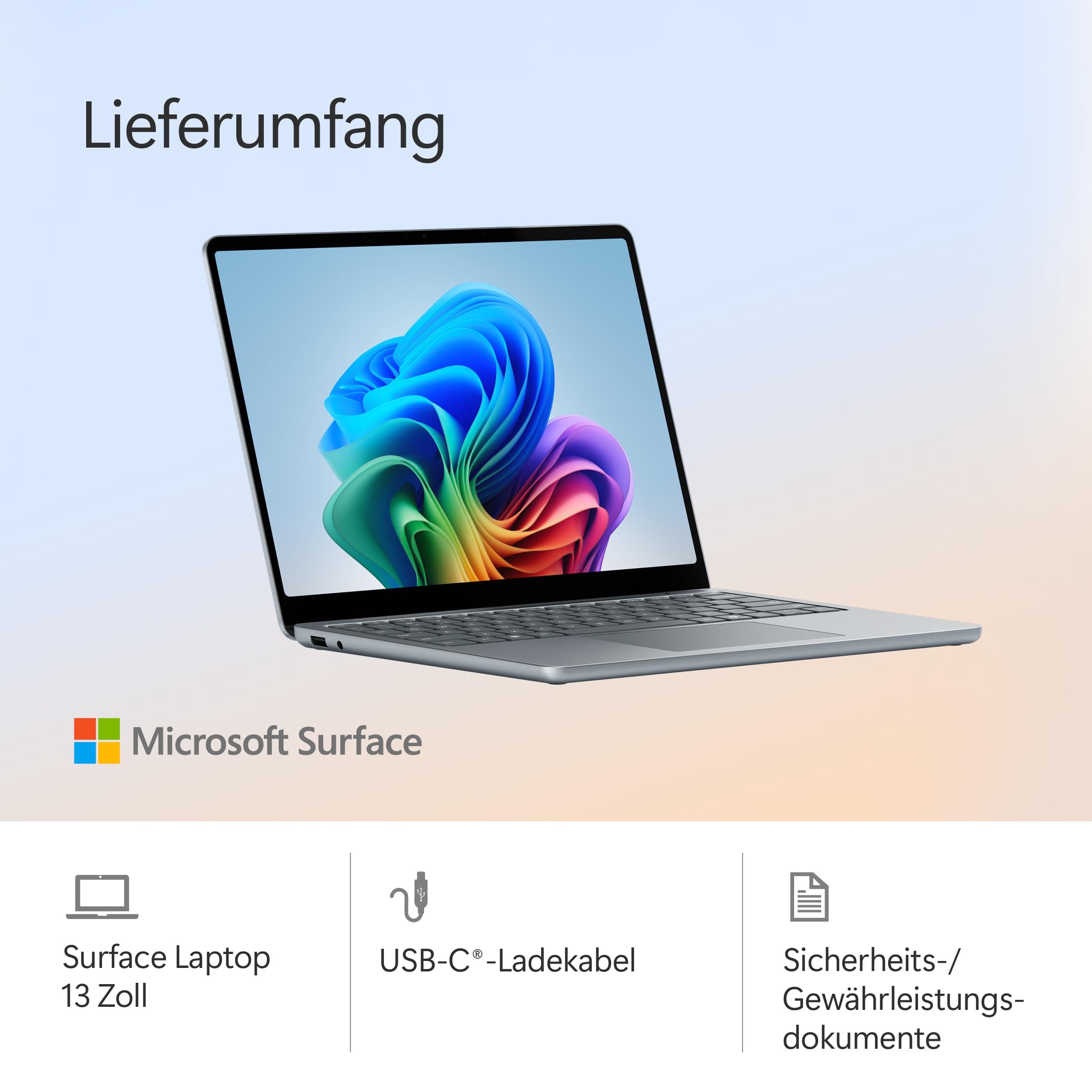 Microsoft Surface Laptop | Copilot+ PC | 13” LCD Touchscreen | Snapdragon® X Plus | 16GB RAM | 512GB Speicher | Neuestes Modell | Ozean Ozean 16GB RAM | 512GB Speicher Bild 6