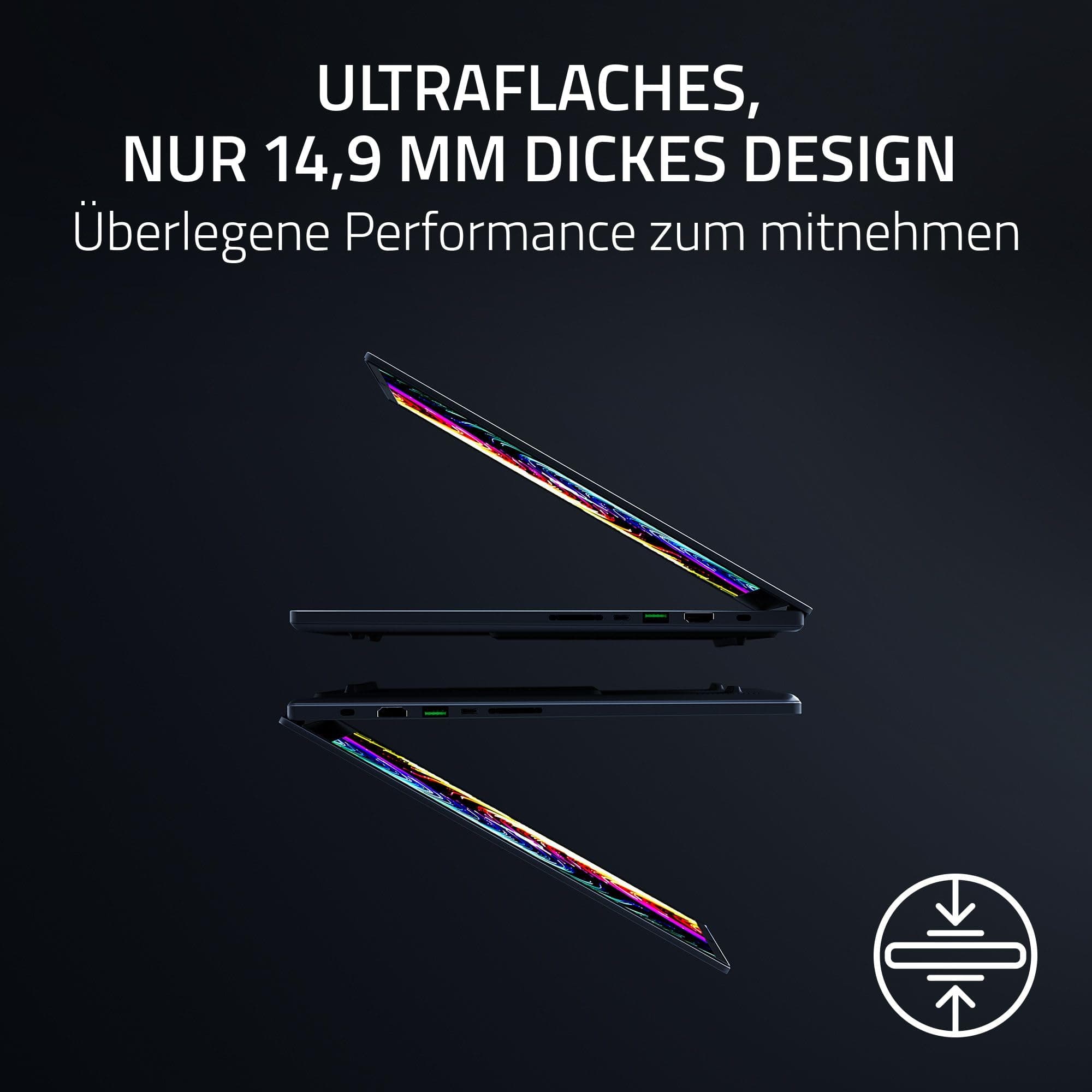Razer Blade 16 (2025) - 16 Zoll AI Gaming Laptop - NVIDIA GeForce RTX 5060 - AMD Ryzen AI 9 365-16" QHD+ 240Hz OLED Display - 16GB LPDDR5X 8000 MHz - 1TB SSD - QWERTZ DE-Layout | Schwarz RTX5060 | 16GB | 1TB Bild 3