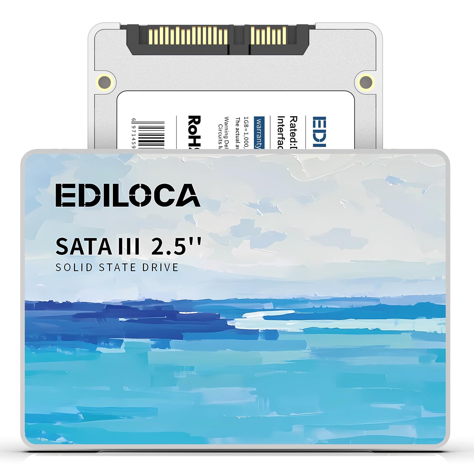 Ediloca ES580E SSD 4TB, Festplatte Internal 2.5 Inch SSD SATA III, 450MB/s Reading,Hard Drive for Fast Data Transfer, Solid State Drive for Laptop and Desktop Bild 2