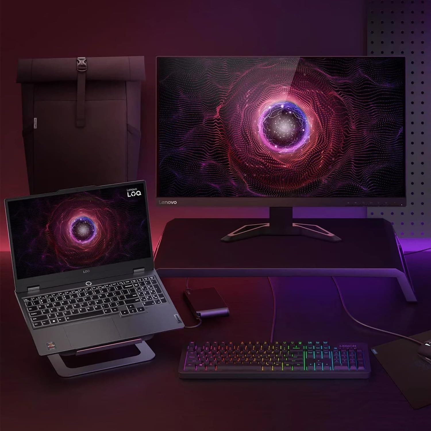 Lenovo LOQ 15.6 Gaming Laptop RTX 4060-13th Gen i7-13700H 14 Core - FHD IPS Display 144Hz - Backlit Keyboard - Windows 11 - Wi-Fi 6 - Webcam - RJ45 - HDMI Cable (32GB DDR5 RAM |2TB PCIe SSD) Bild 7