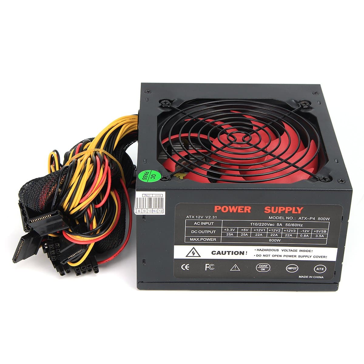 800W 12V ATX Computer Netzteil 12Cm Lüfter 80/Gold 20/4Pin Für Intel AMD Pc - Us-Standard Bild 7
