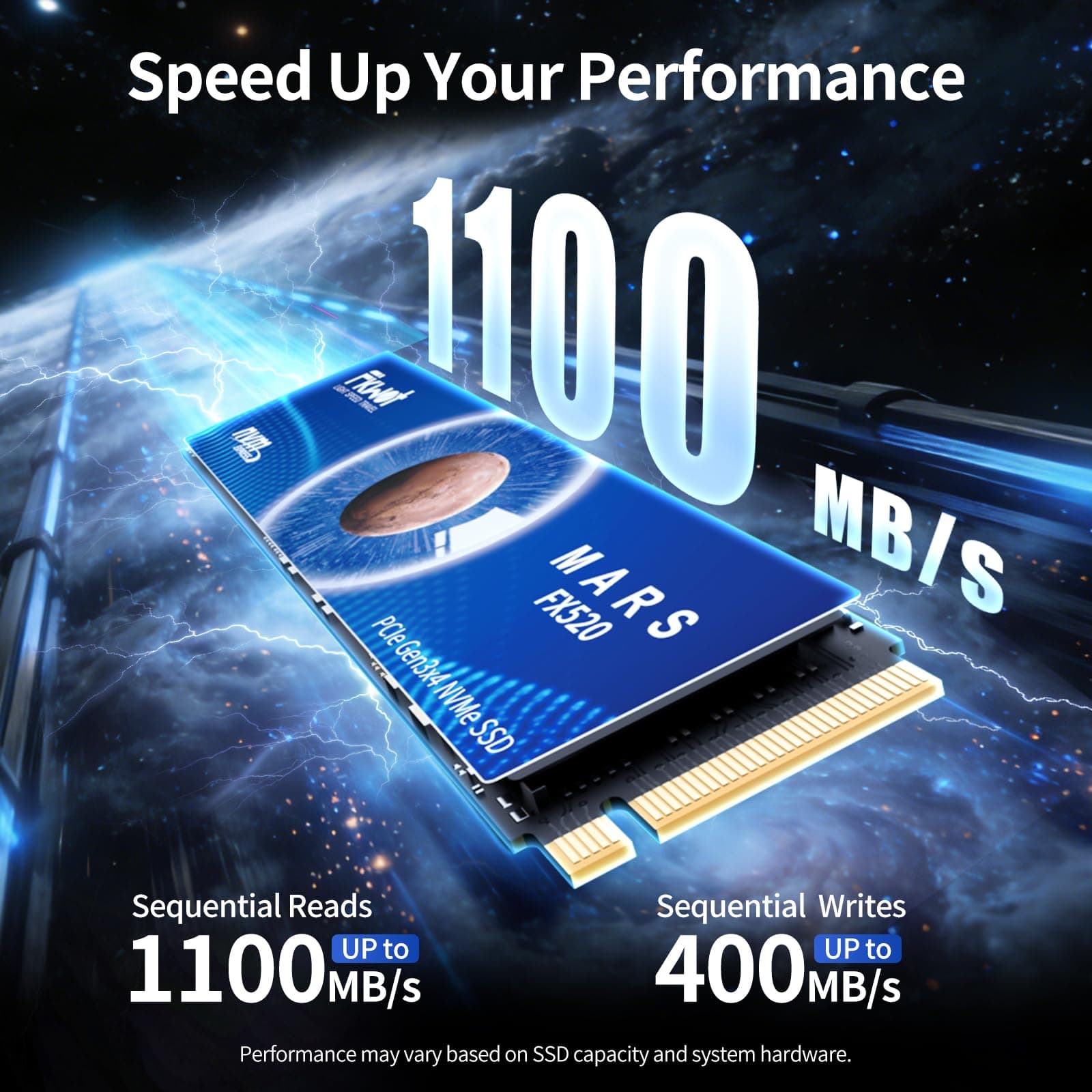 Fikwot FX520 128GB NVMe SSD M.2 2280 PCIe Gen3 x4, bis zu 1100 MB/s, interne SSD für Laptops und Desktop-PCs Bild 5