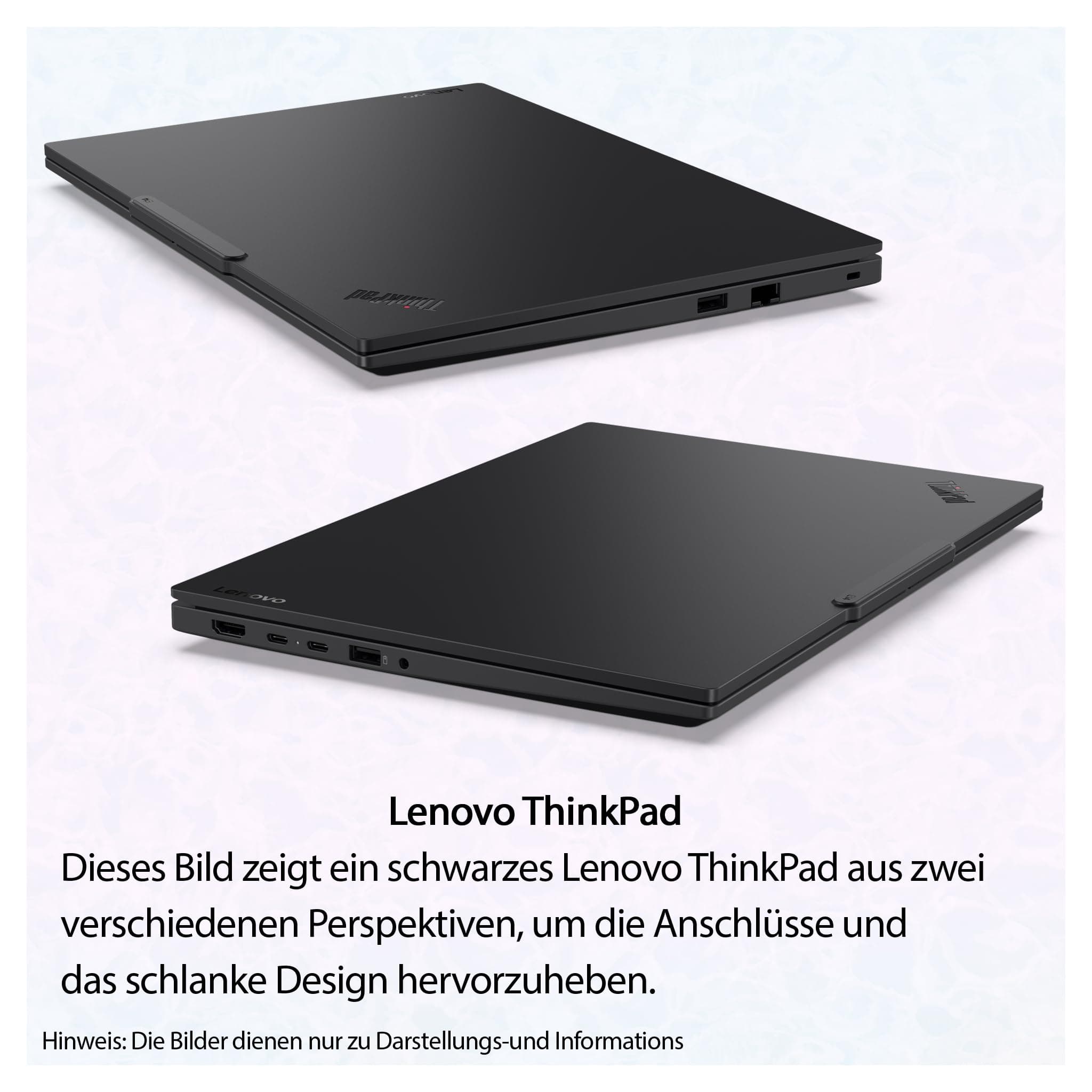 Lenovo ThinkPad E14 Gen 7 Business Laptop, AMD Ryzen 7 250, 64 GB DDR5 RAM, 4 TB PCIe SSD, 14" WUXGA (1920x1200) Display, AMD Radeon 780M Graphics, Deutsches Tastatur-Layout, W11 Pro, Schwarz 64 GB RAM | 4 TB SSD Windows 11 Pro Bild 7