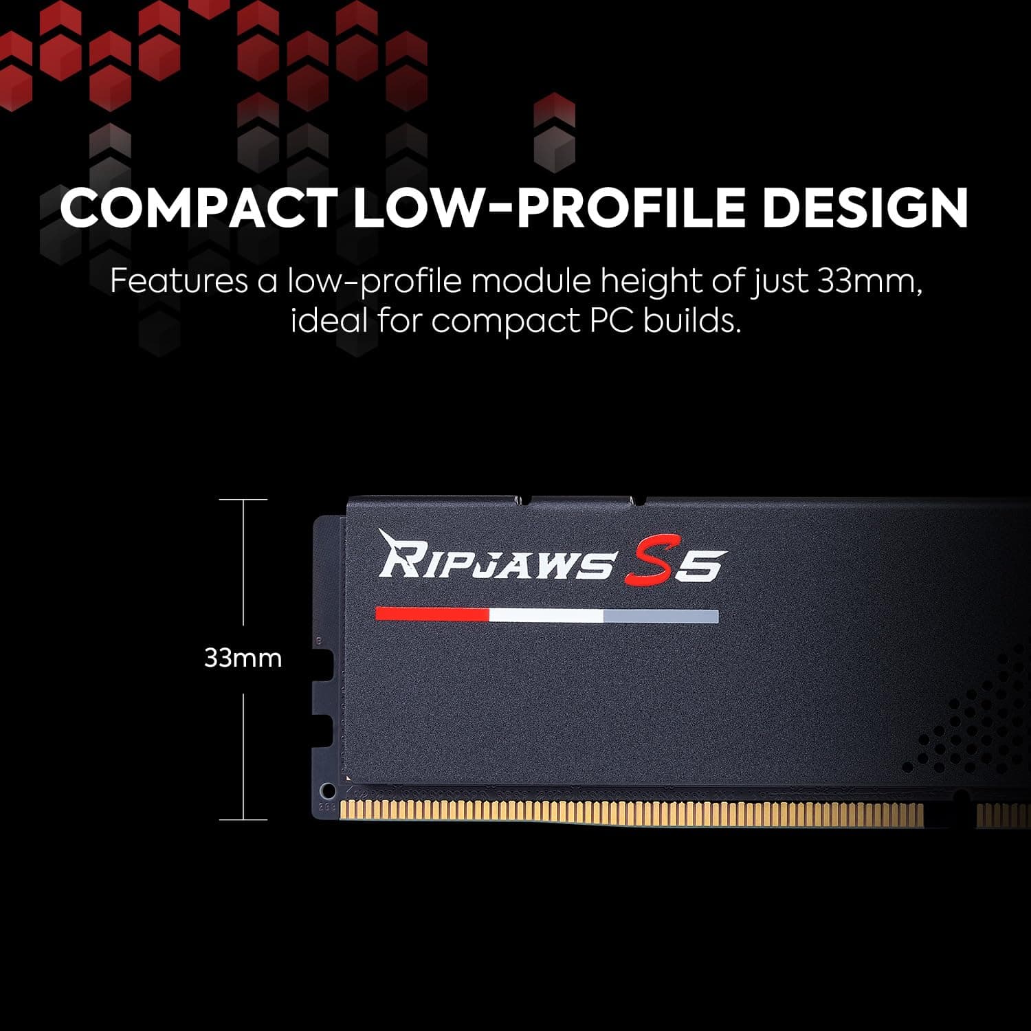 G.SKILL Ripjaws F5-6000J3040F16GA2-RS5K S5 Serie DDR5 RAM (Intel XMP 3.0) 32 GB (2 x 16 GB) 6000 MT/s CL30-40-40-96 1,35 V Desktop-Computerspeicher U-DIMM Mattschwarz 32GB (2x16GB) DDR5-6000 30-40-40-96 Mattes Schwarz Bild 7