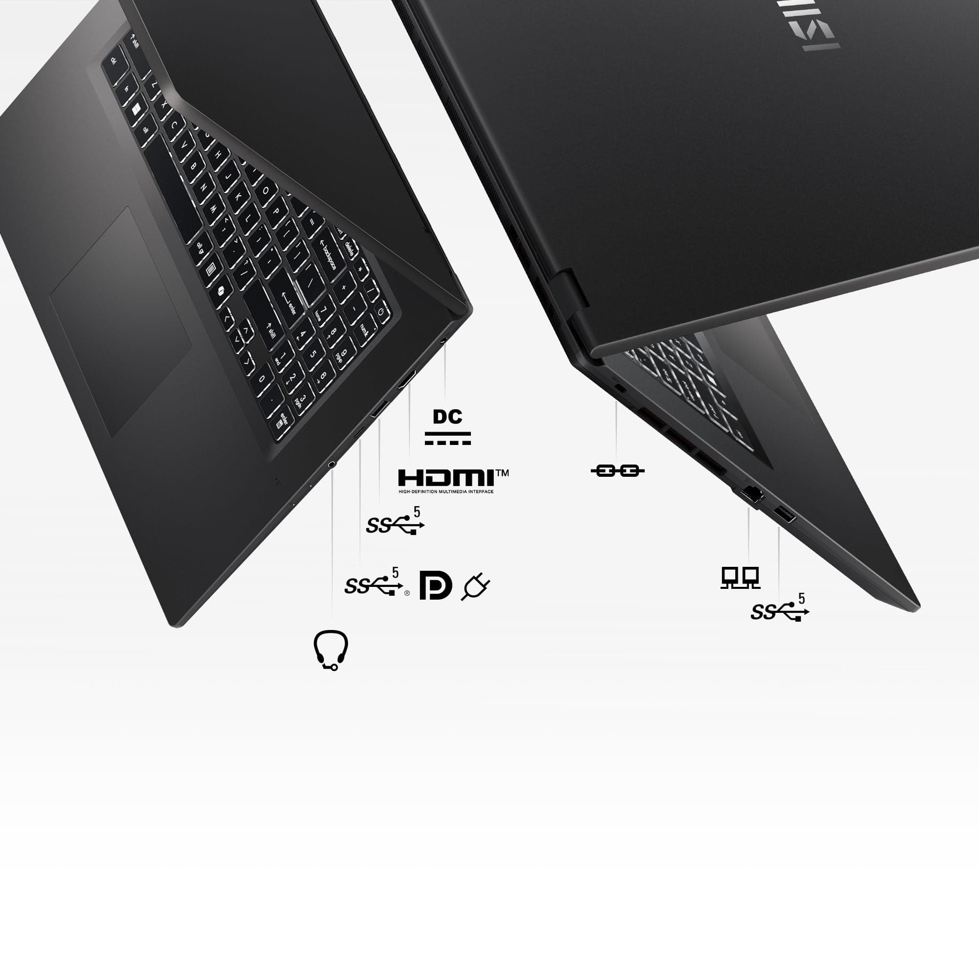 MSI VenturePro A17 AI+, Business-Laptop, AMD Ryzen™ AI 7 350 Prozessor, 17,3" Full HD Display, NVIDIA® GeForce RTX™ 5060 Grafik, 16 GB RAM, 512 GB SSD, Windows 11 Home, QWERTZ Tastatur, A3HWFG-003 Bild 6