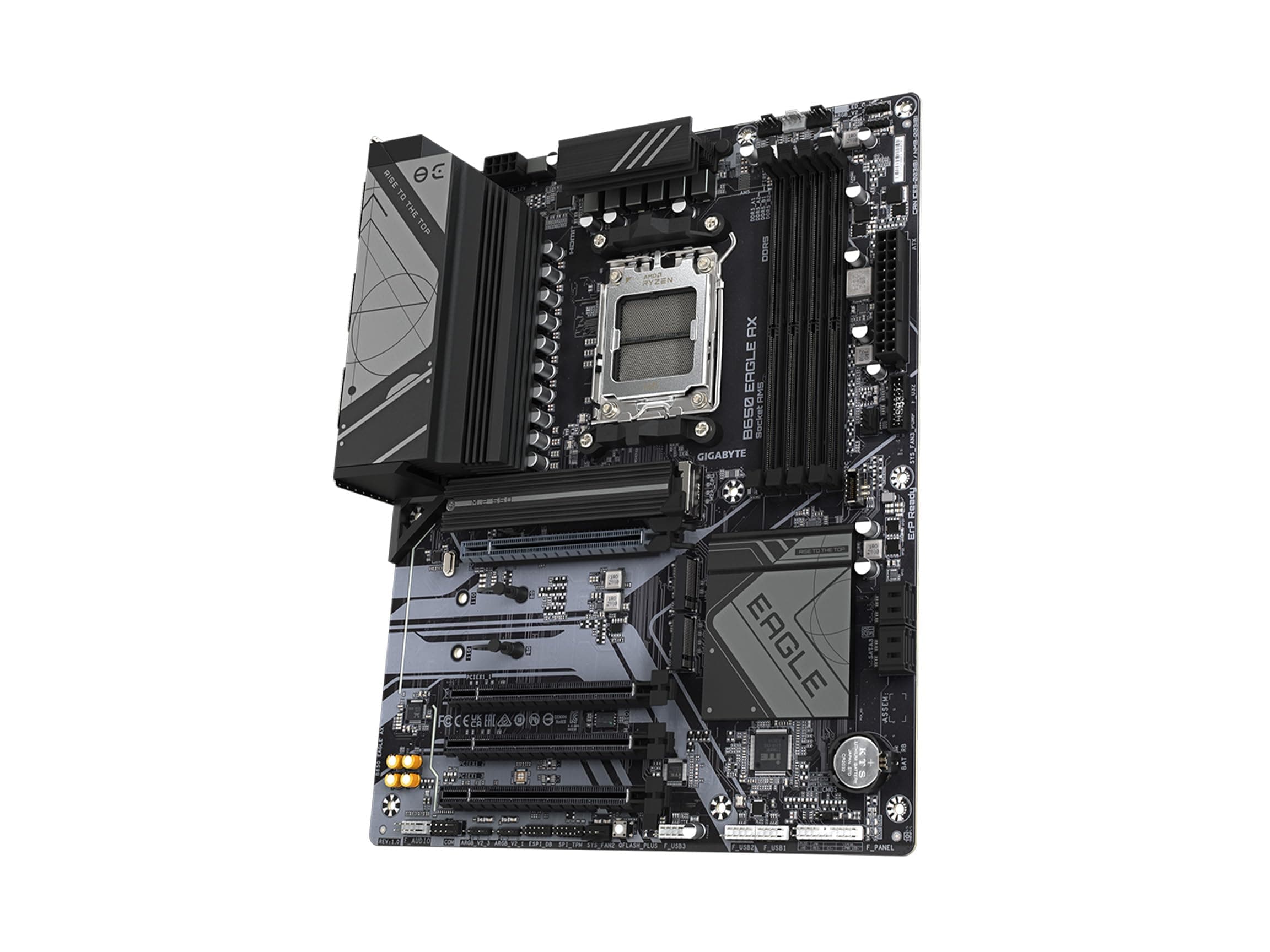 GIGABYTE B650 Eagle AX AM5 LGA 1718 AMD B650 ATX, DDR5 Triple M.2, PCIe 5.0, USB 3.2 Gen2x2 Type-C, AMD Wi-Fi 6E, Realtek GbE LAN Bild 7