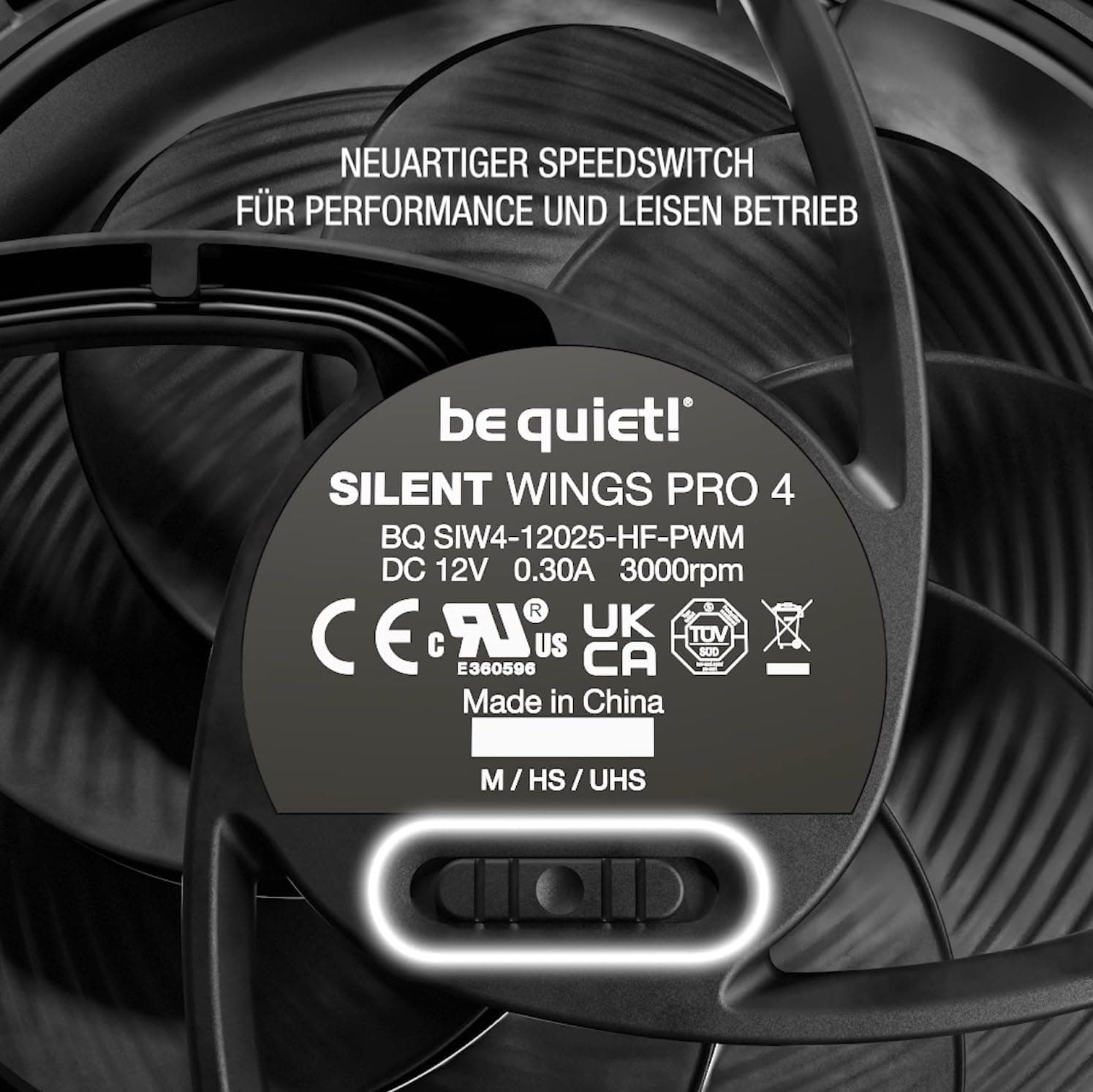 be quiet! Silent Wings 4 120mm PWM high-speed Lüfter, extrem performant, optimierte Lüfterblätter, maximaler Luftdruck, sehr leiser Betrieb, 6-Pol-Lüftermotor, Fluid-Dynamic-Lager Bild 7