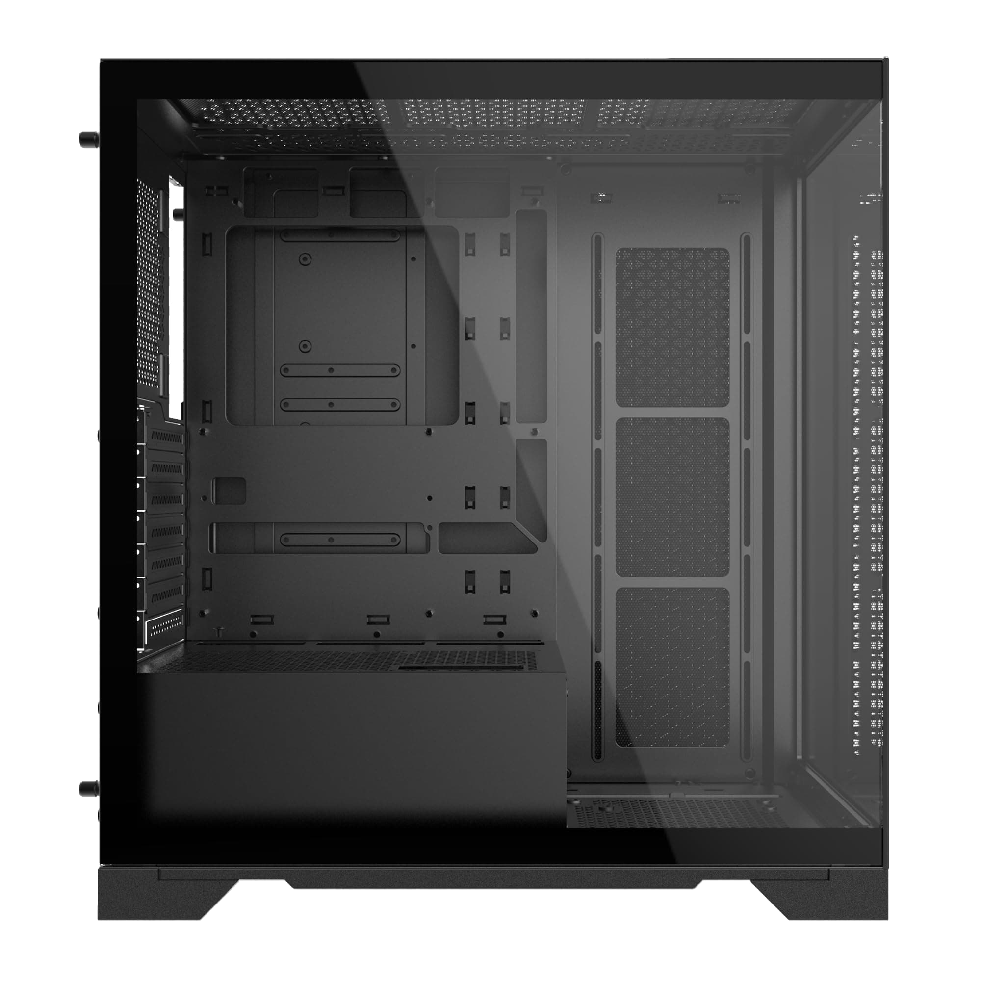 XPG Invader X säulenloses Mid-Tower-Gaming-Gehäuse aus gehärtetem Glas, Schwarz Farbe – INVADERXMTWOF-BKCWW Bild 5