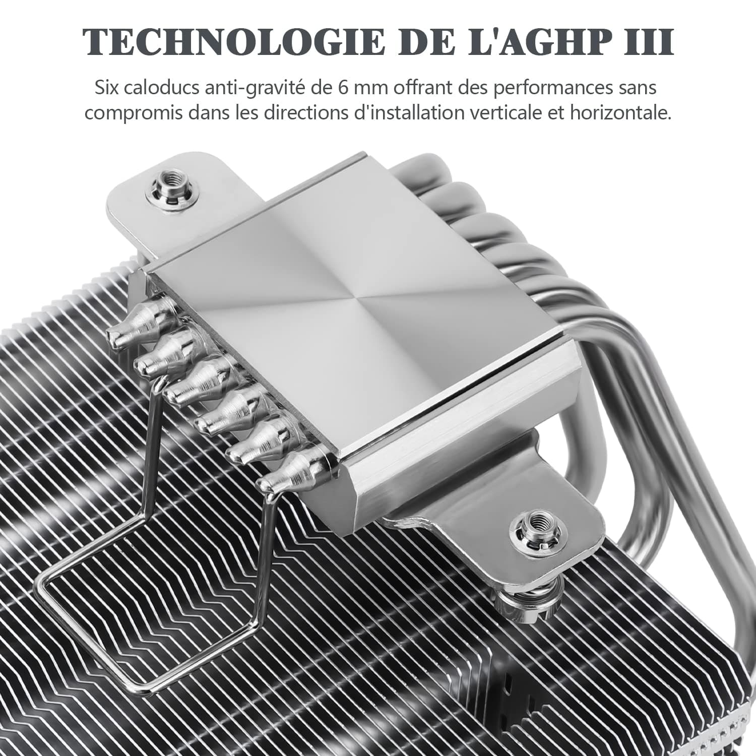 Thermalright SI-100 CPU Luftkühler, 6×6mm Heatpipes, TL-E12 PWM Quiet Fan CPU Kühler mit S-FDB V2.0 Lager, AGHP 3.0 Technologie, Für AM4/AM5/Intel 1150/1151/1200/1700/1851/2011, PC-Kühler Bild 3