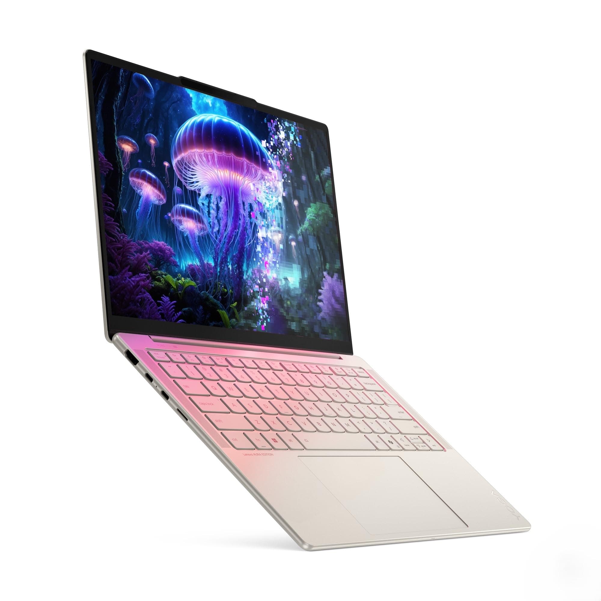 Lenovo Yoga Slim 7i Aura Edition Laptop | 14" WUXGA OLED | Intel Core Ultra 7 256V | 16GB RAM | 512GB SSD | Intel Arc Grafik | Windows 11 | QWERTZ | Seashell | 3 Jahre Garantie Exklusiv bei Amazon Bild 3