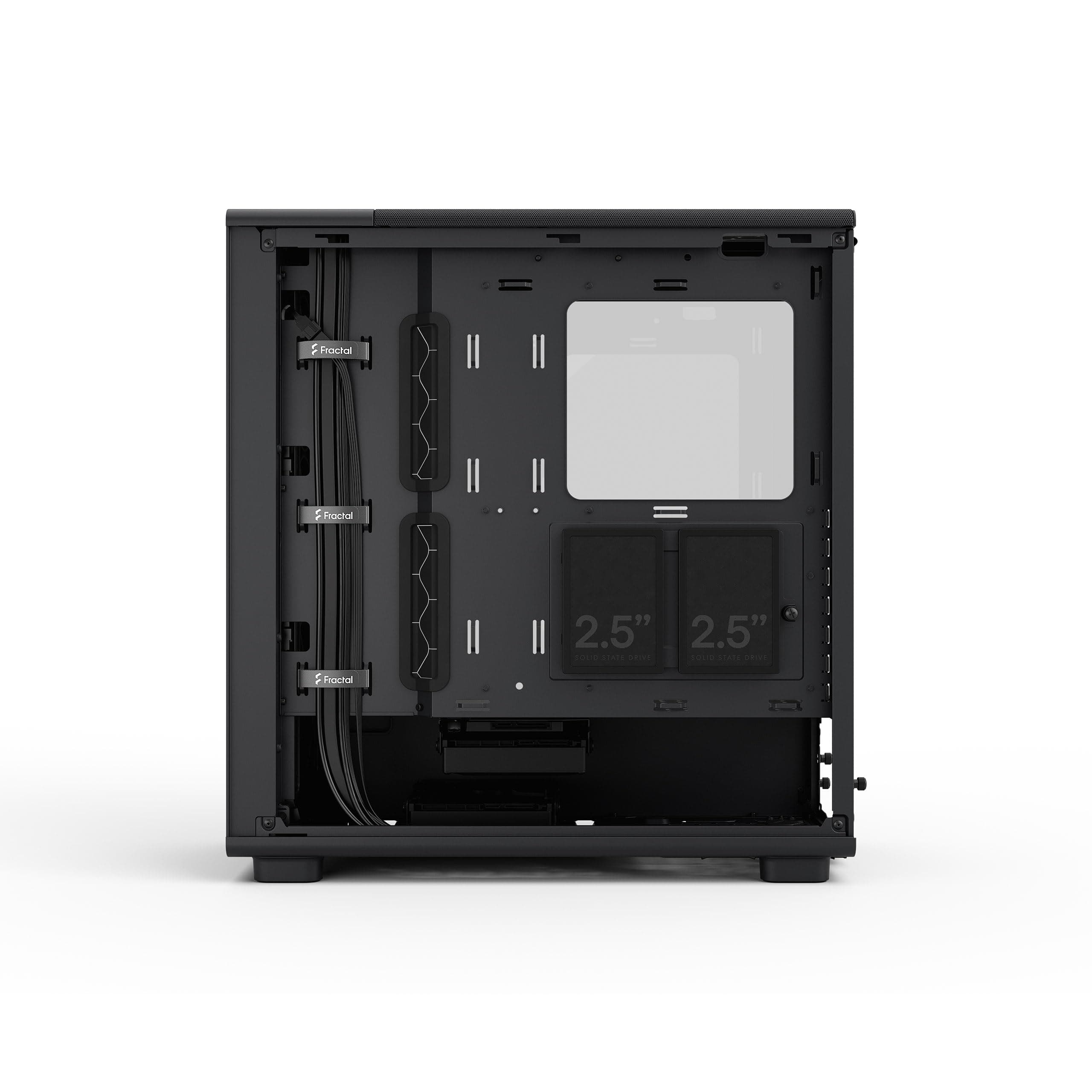 Fractal Design Epoch Schwarz - Leicht getöntes Seitenteil aus gehärtetem Glas - Gaming-PC-Gehäuse - Mesh-Frontpanel - DREI Momentum 12-Lüfter inkl. - Geräumiger Innenraum - ATX/mATX/ITX Unterstützung Tempered Glass Schwarz/schiere Freude Epoch Bild 5