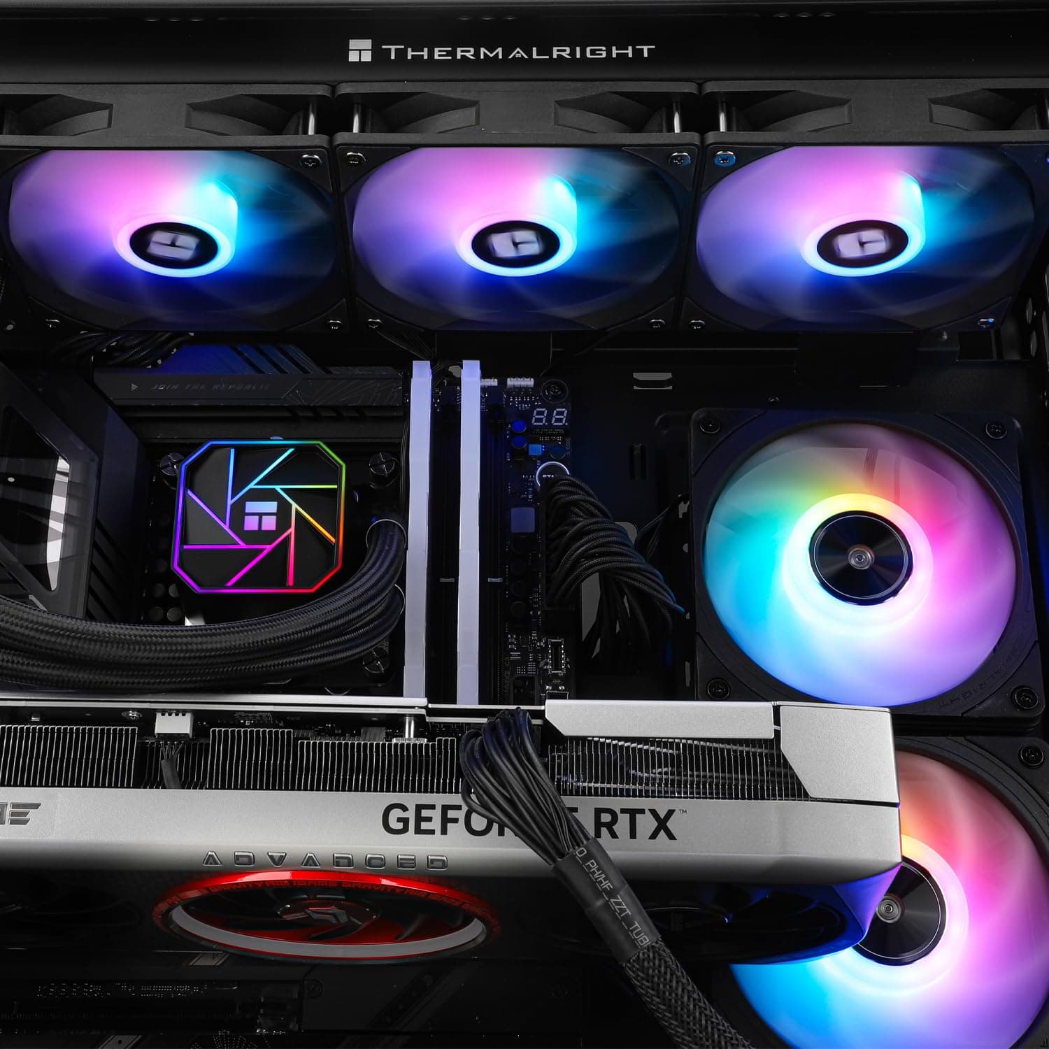 Thermalright TR AQUA ELITE 360 V3 Flüssig-CPU-Kühler, Doppel-PWM-ARGB-Lüfter mit S-FDB-Lagern, effiziente PWM-gesteuerte Pumpe, für AMD/AM4/AM5, Intel LGA115X/1200/1700 Bild 7