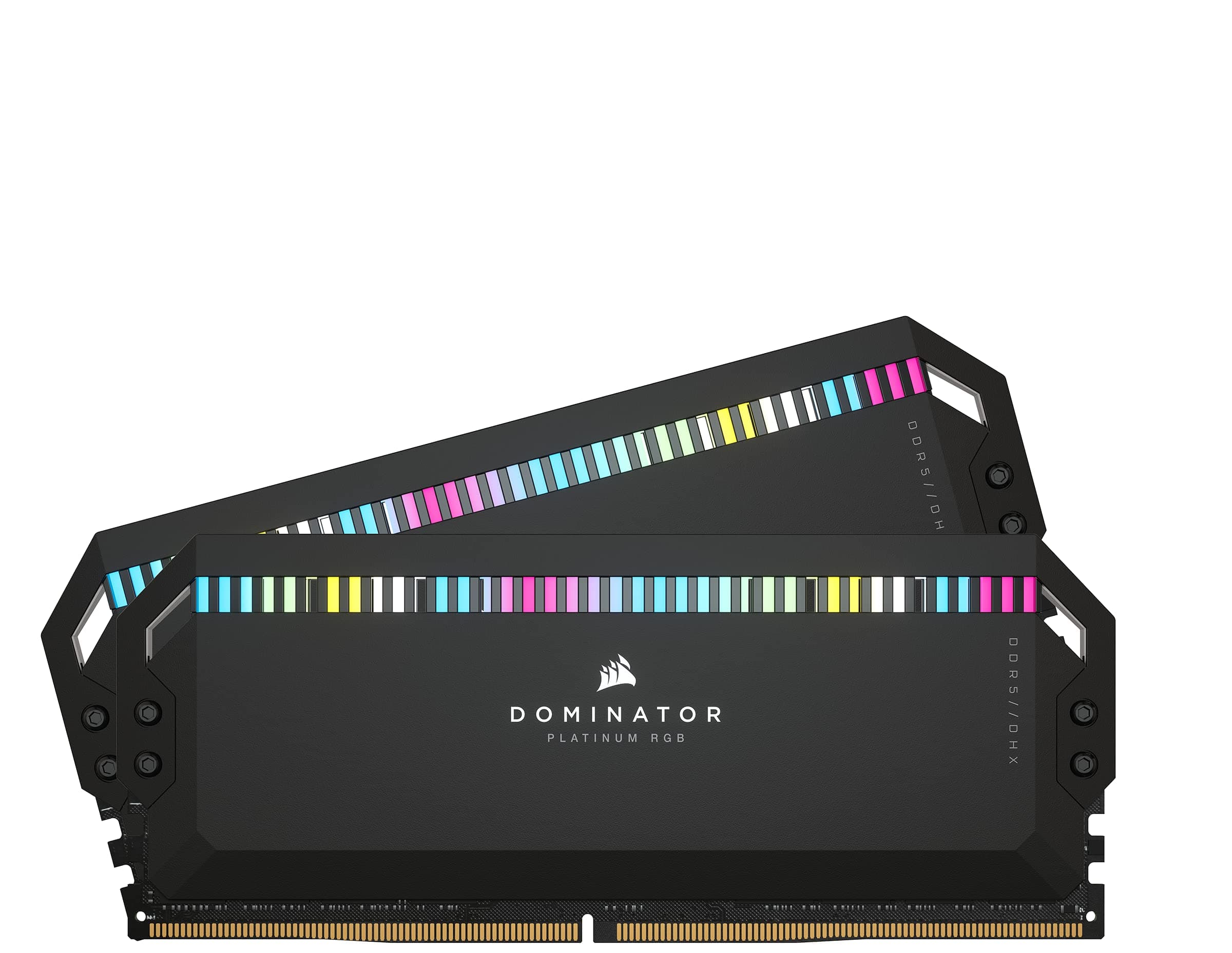 CORSAIR Dominator Platinum RGB DDR5 RAM 32GB (2x16GB) Bis zu 6000MHz CL36-44-44-96 1.35V Intel XMP 3.0 Desktop-Arbeitsspeicher – Schwarz (CMT32GX5M2E6000C36) Bild 2
