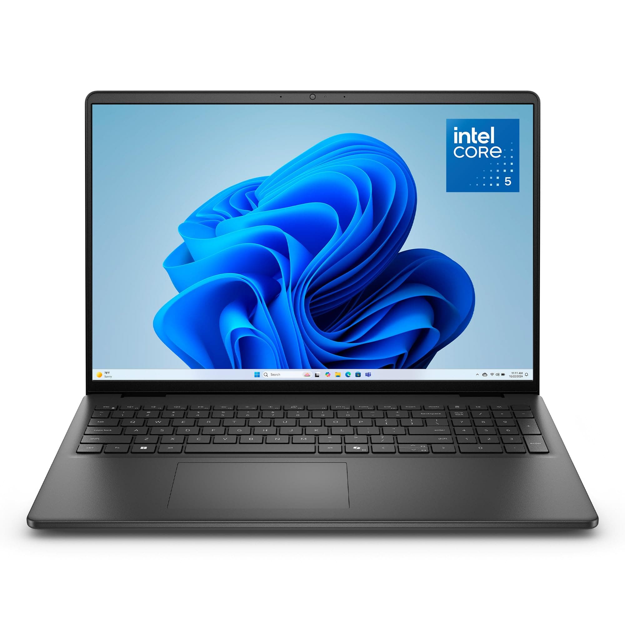 Dell 16 Laptop DC16250-16 Inch FHD+ 16:10 (1920x1200), Intel Core 5 Series 1 Processor, Intel UHD Graphics, 16GB DDR5 RAM, 512GB SSD, Windows 11 Home, QWERTZ Keyboard, Fingerprint Sensor - Black Core 5 120U 16 GB 512GB SSD
