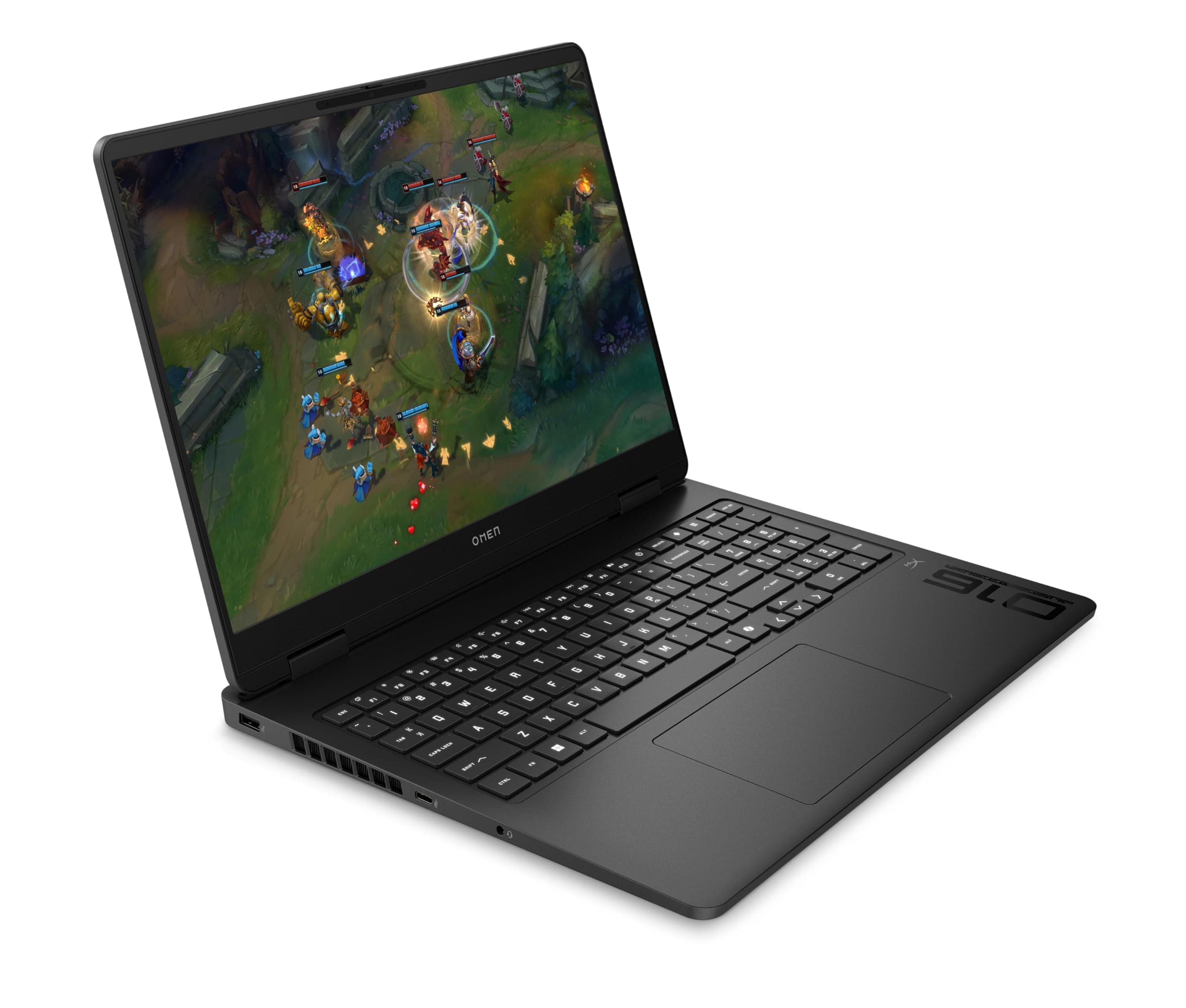 HP Omen Gaming Laptop, 16 Zoll 2K Display 144Hz, AMD Ryzen 9 8940HX, NVIDIA GeForce RTX 5060, 16 GB DDR5 (1 x 16 GB), 1TB SSD, Windows 11, 4-Zonen-RGB-QWERTZ Tastatur, Wi-Fi 6, Shadow Black Bild 2