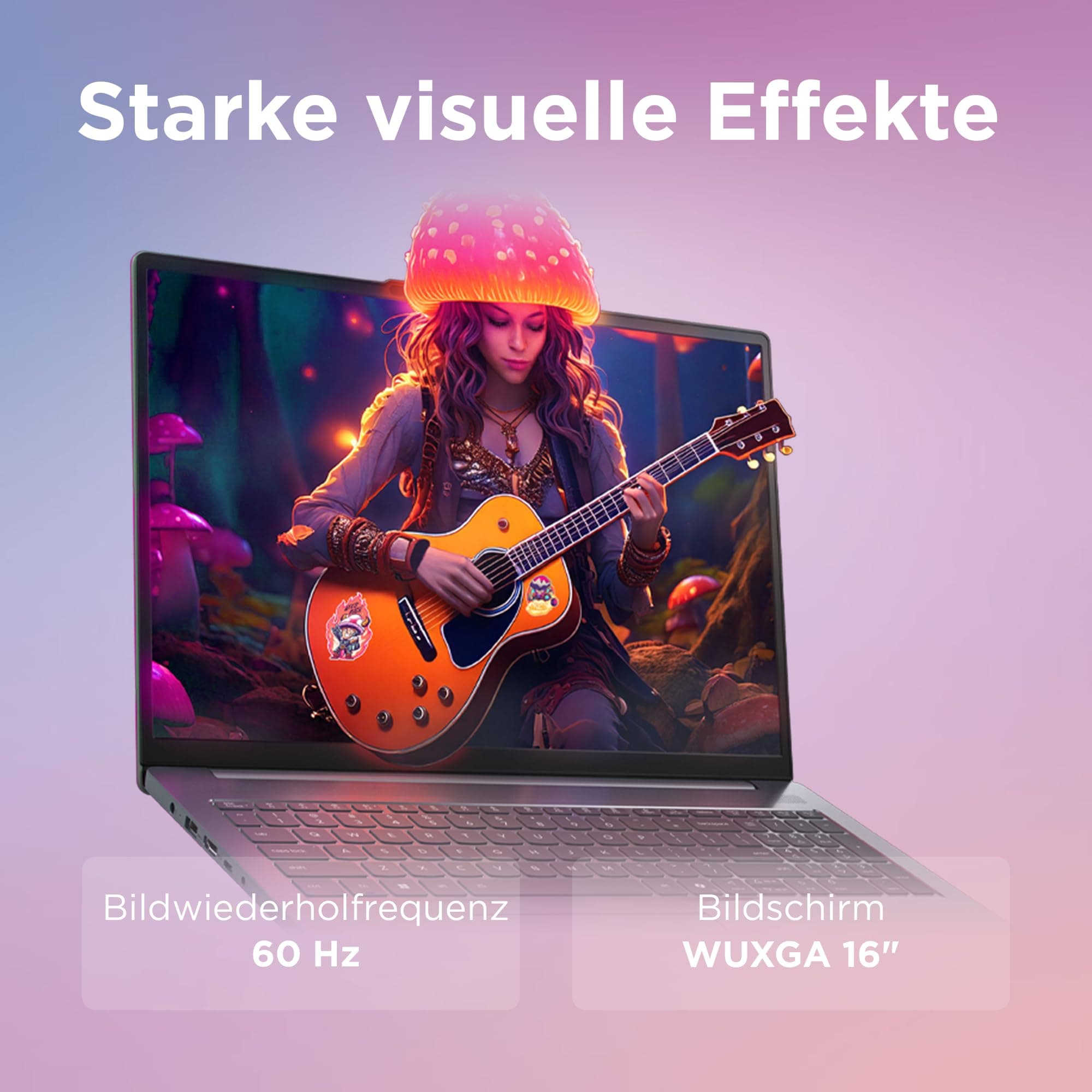 Lenovo IdeaPad Slim 3 Laptop | 16" WUXGA Display | AMD Ryzen 5 150 | 512GB SSD | 16GB RAM | AMD Radeon Grafik | QWERTZ | Windows 11 | Luna Grau | 3 Monate Premium Care Bild 6