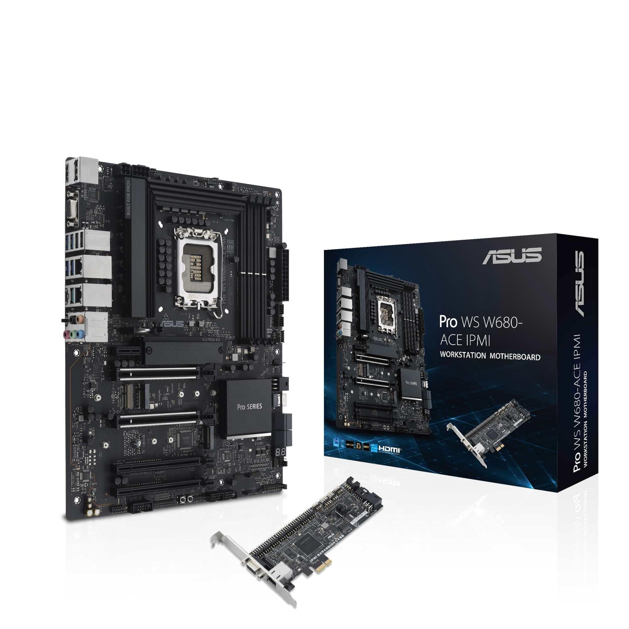 ASUS Pro WS W680-ACE IPMI Workstation Mainboard Sockel Intel LGA 1700 (ATX-Mainboard, PCIe 5.0, DDR5, 3X PCIe 4.0, USB 3.2 Gen 2) Bild 2
