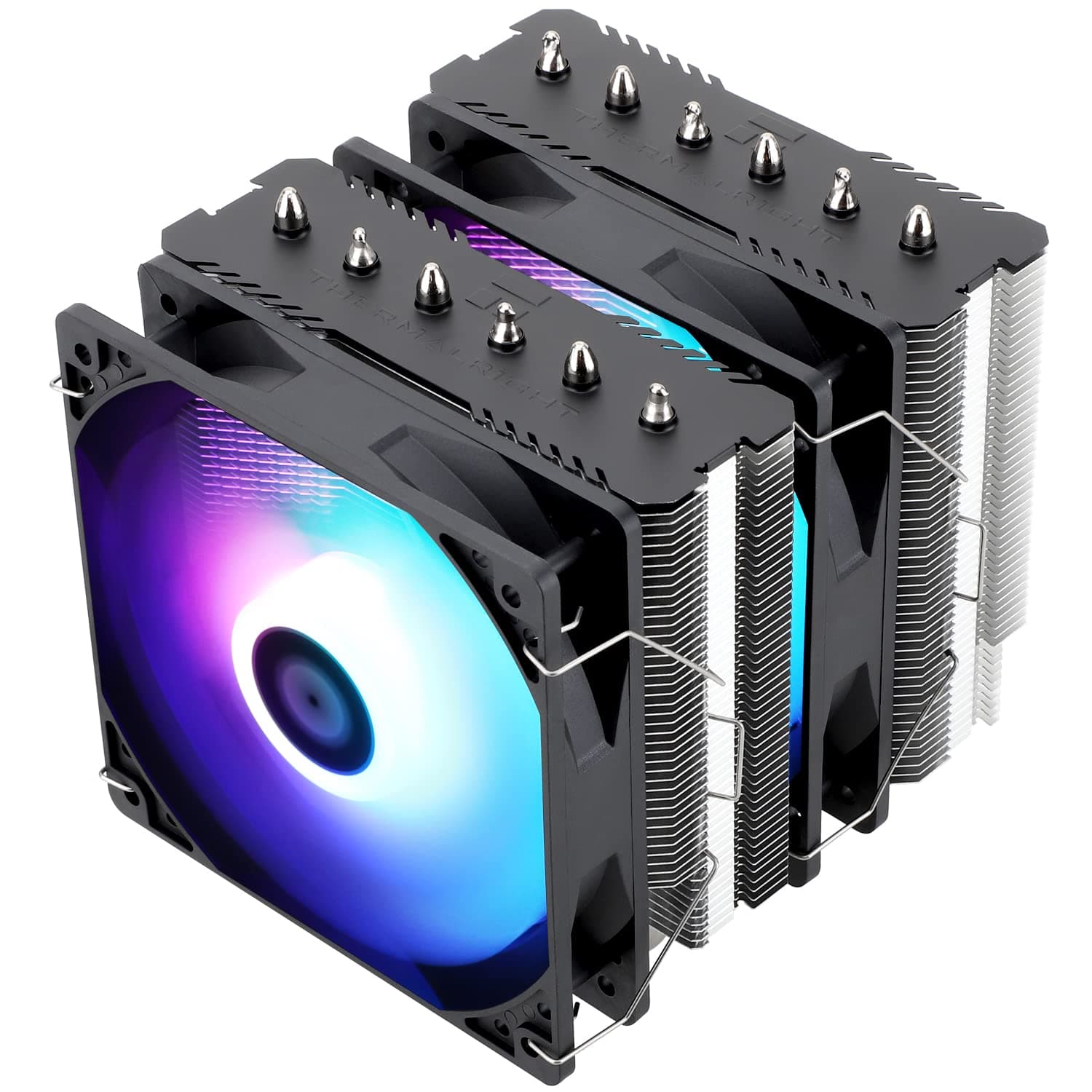 Thermalright TR Peerless Assassin 120 SE ARGB CPU-Luftkühler, 6 Heatpipes Kühler, Dual 120mm TL-C12C-S PWM Lüfter, Aluminium Kühlkörperabdeckung, AGHP, für AMD AM4/AM5 Intel 1700/115X/1200/1851 Bild 2